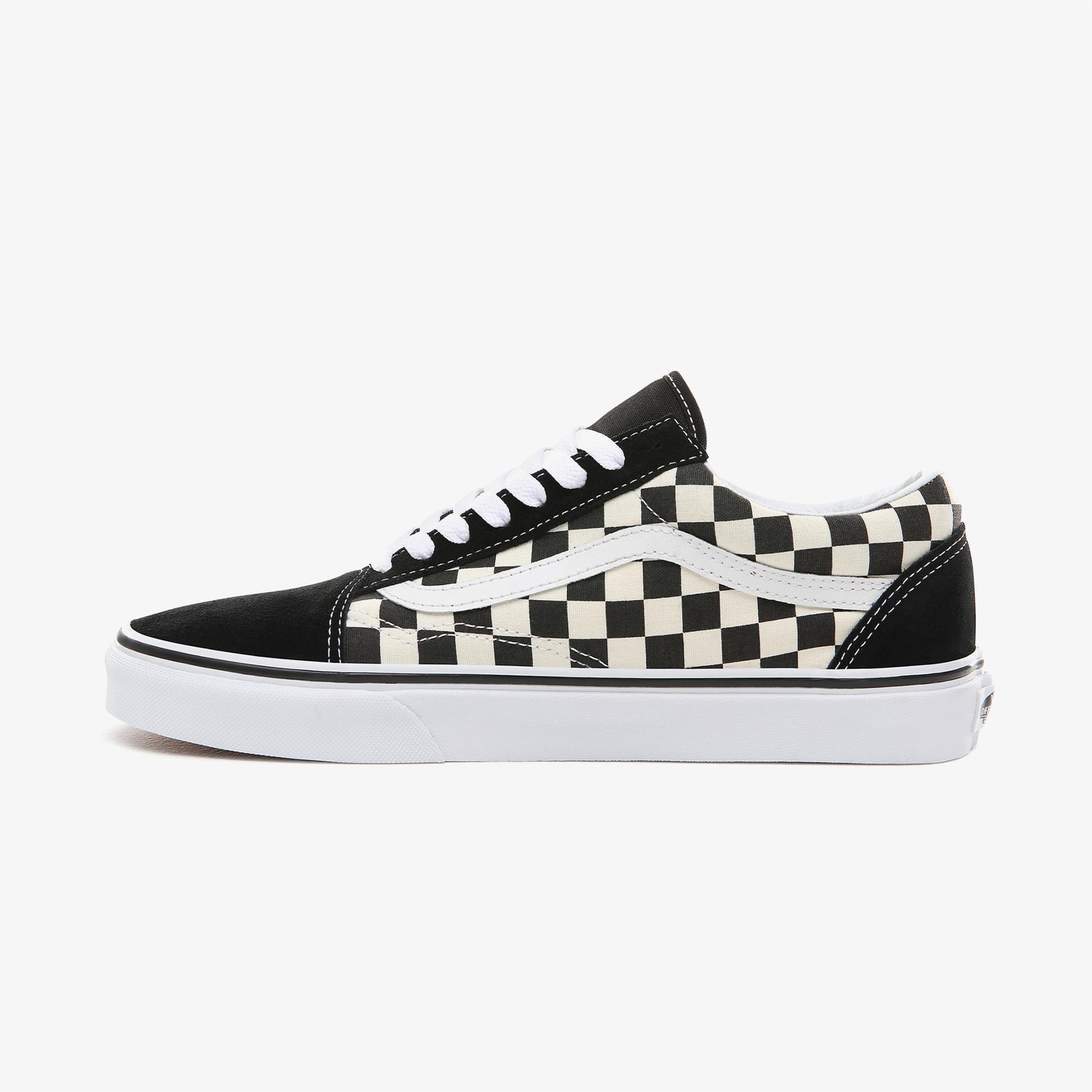 Vans  Primary Check Old Skool Siyah - Bej Unisex Sneaker