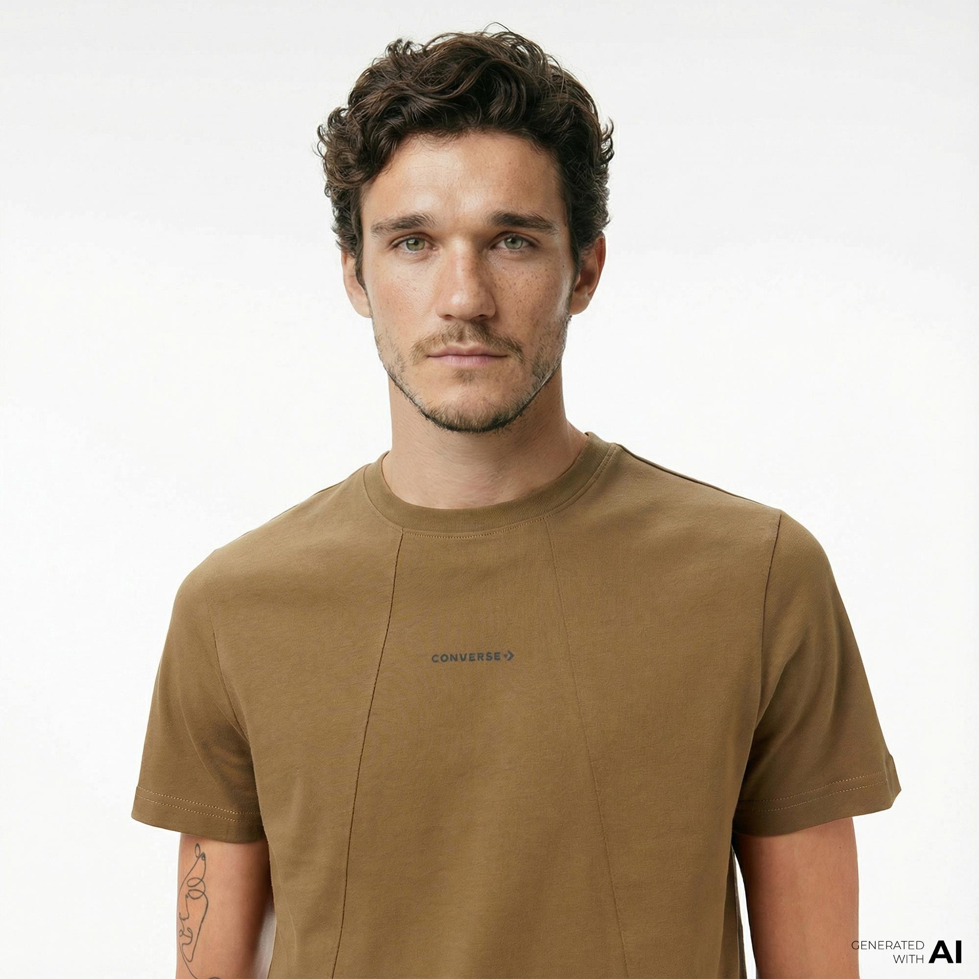 Converse Erkek Haki T-Shirt