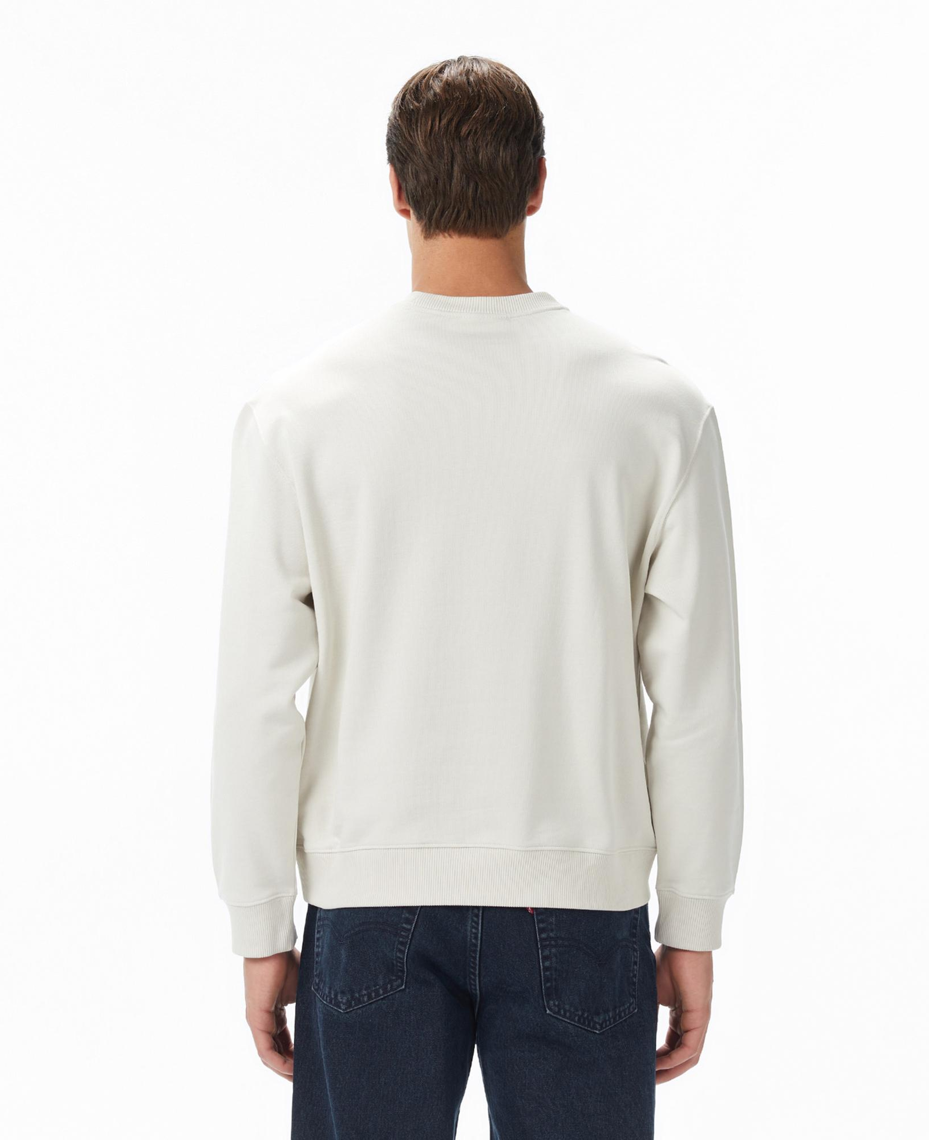 Calvin Klein Terry Monologo Erkek Beyaz Sweatshirt