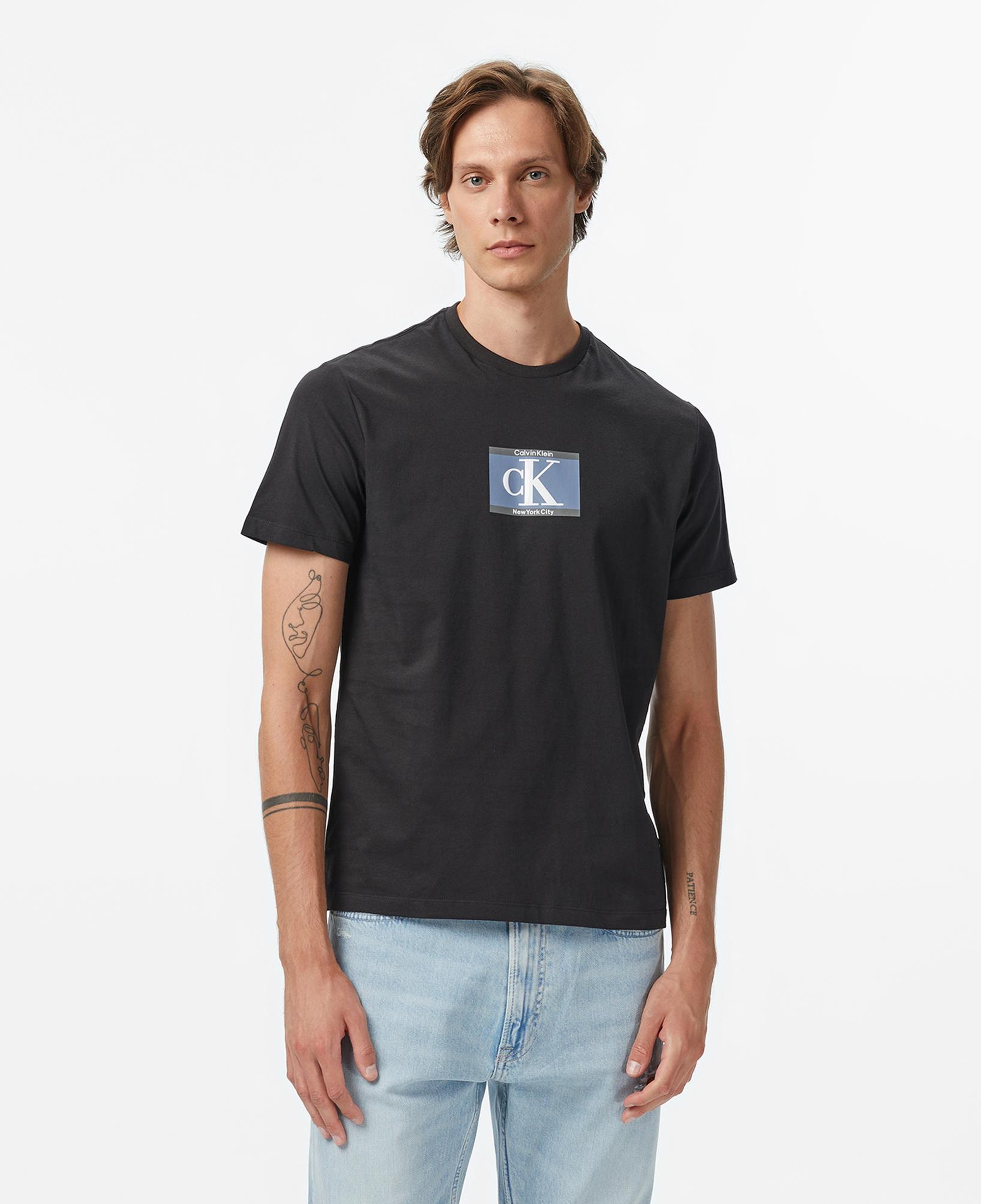Calvin Klein Box Tape Graphic Erkek Siyah T-Shirt