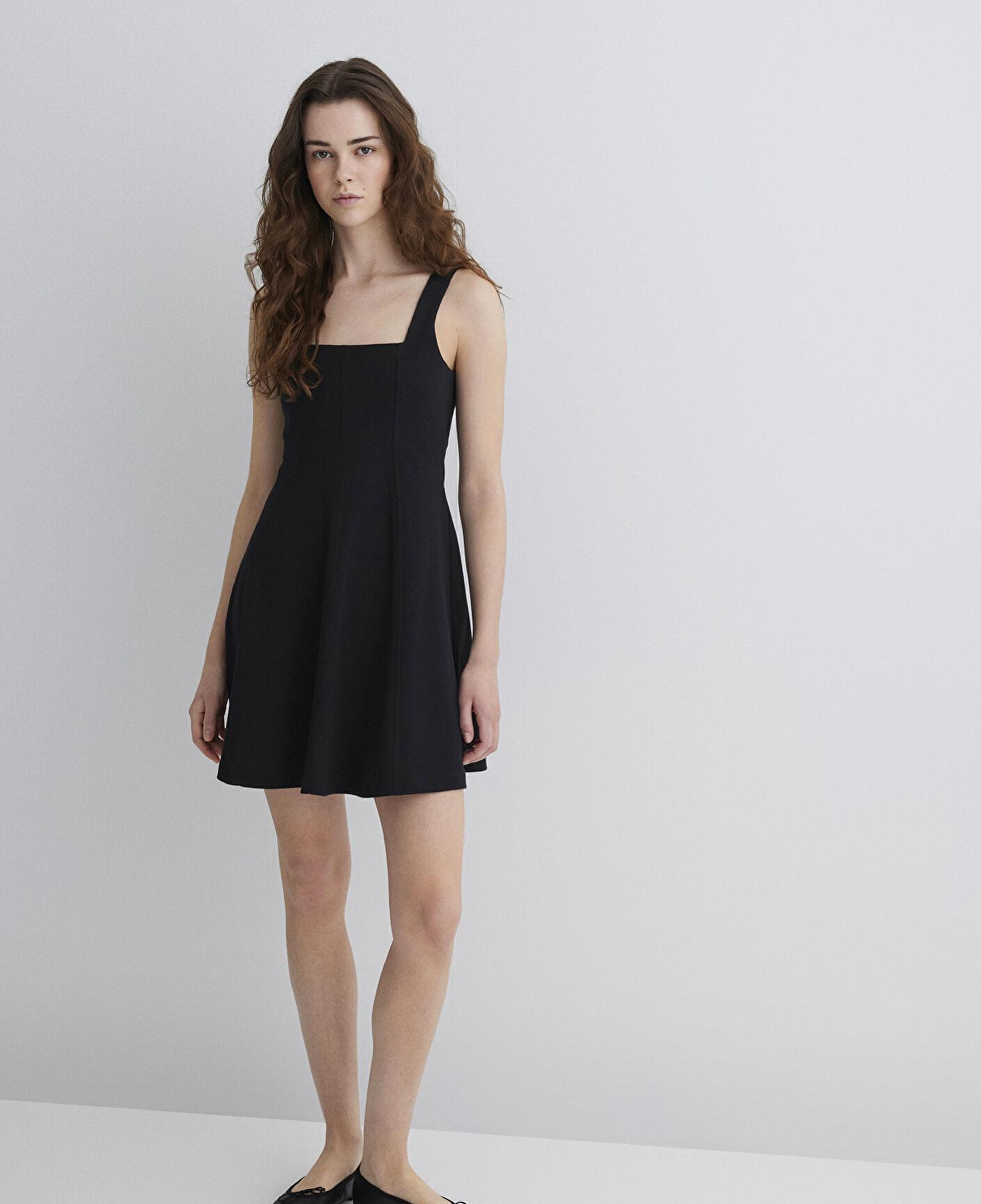 Mavi Siyah Elbise 1310679-900