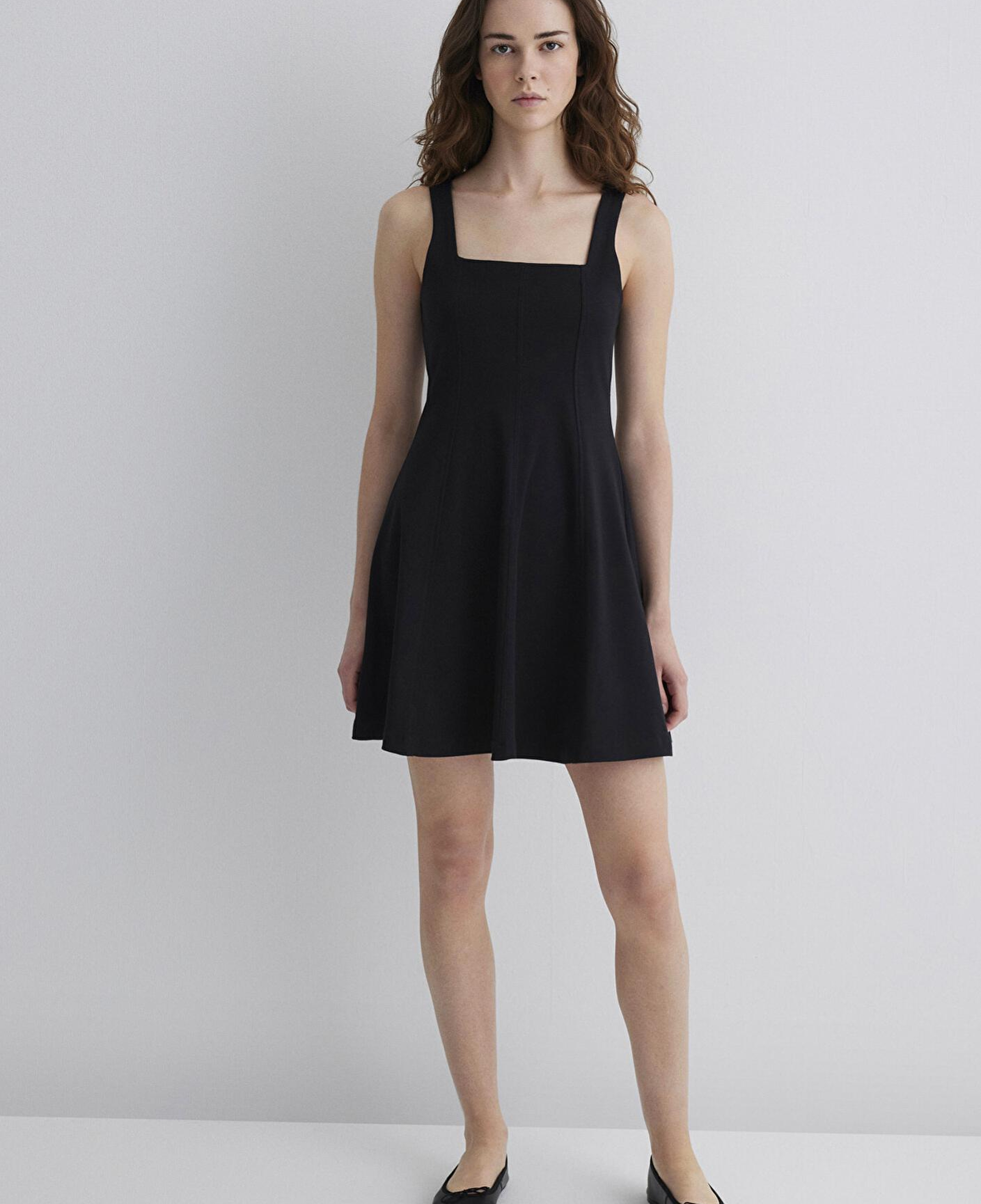 Mavi Siyah Elbise 1310679-900