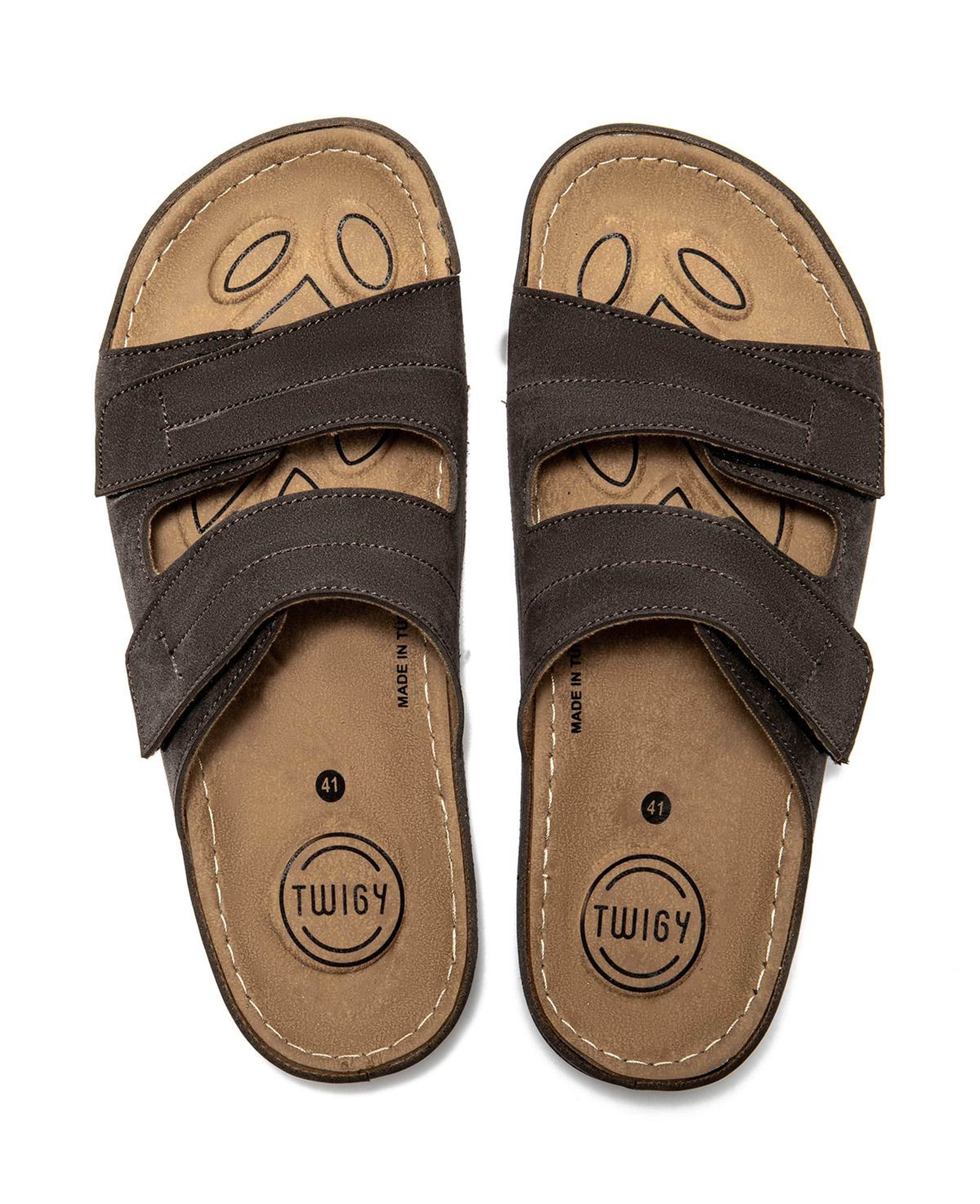 Sara Erkek Terlik Kahverengi 41/45