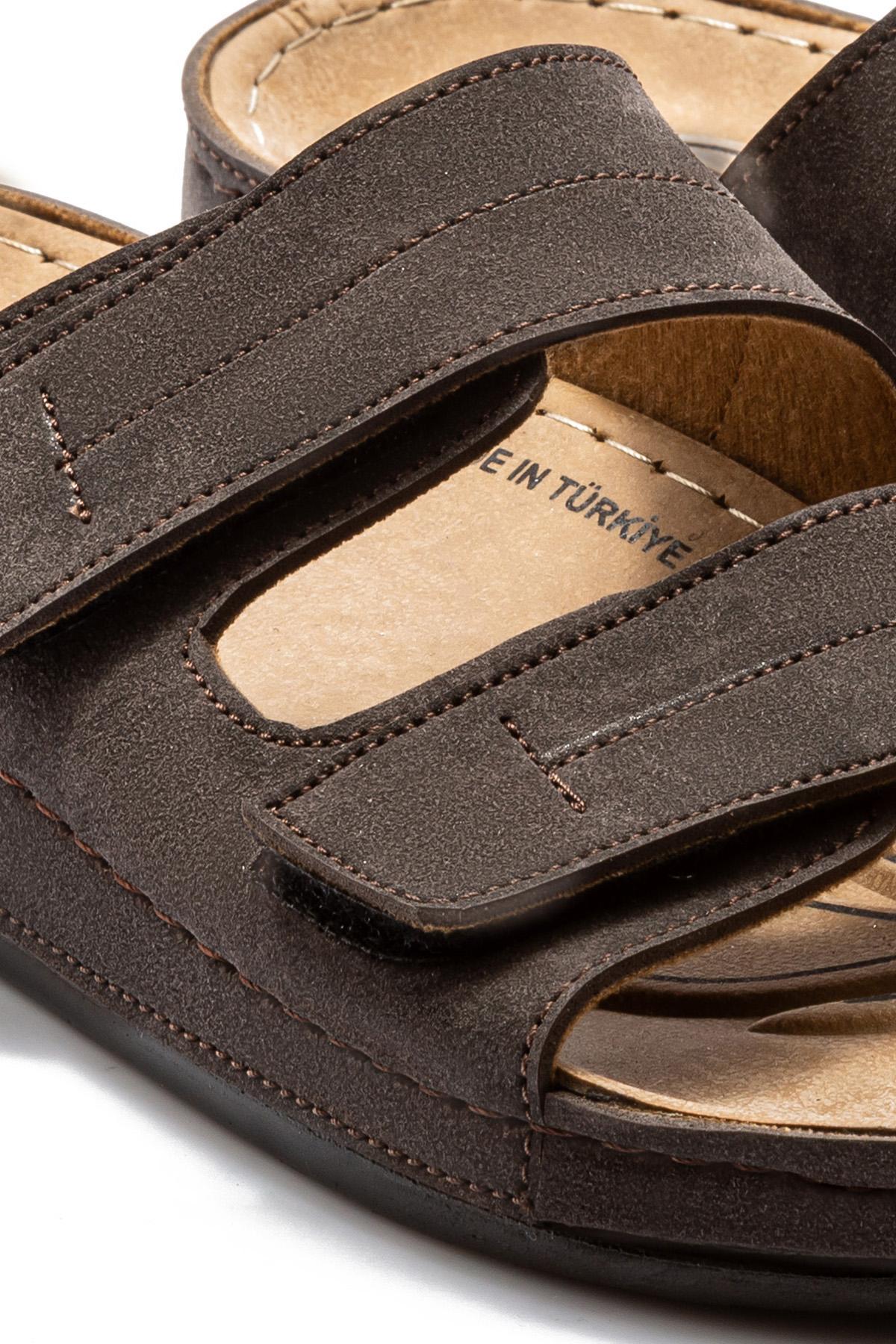 Sara Erkek Terlik Kahverengi 41/45