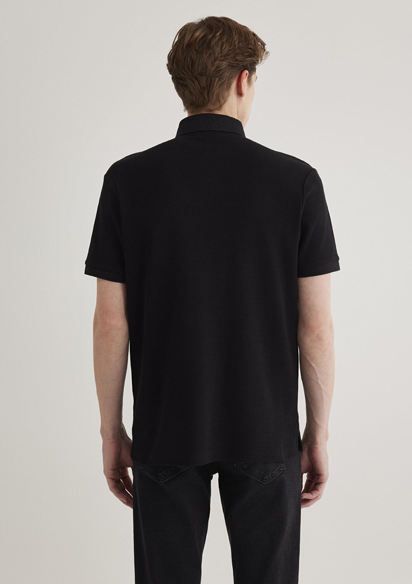 Mavi Siyah Polo Tişört Slim Fit / Dar Kesim 0612521-900