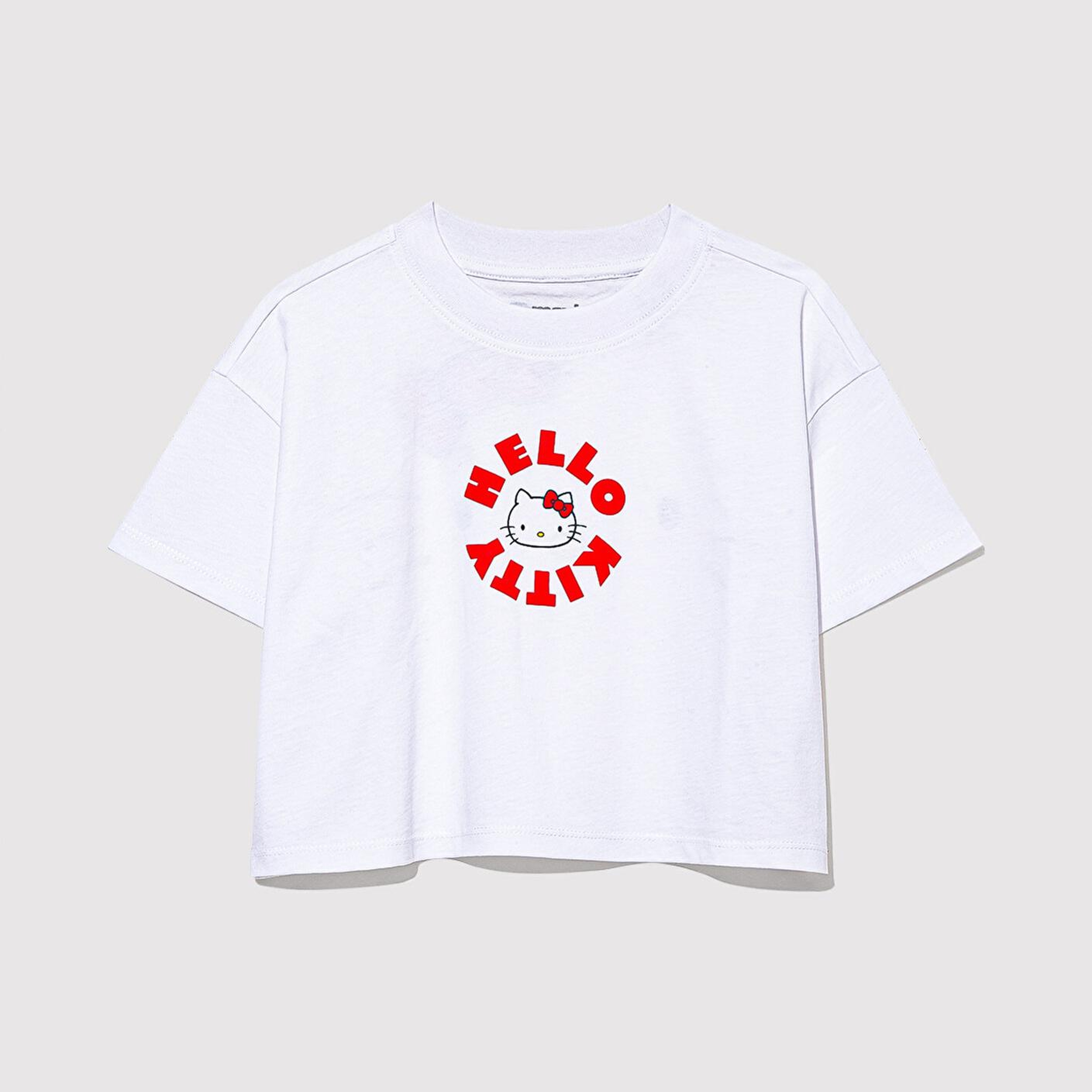 Mavi Hello Kitty Baskılı Beyaz Tişört Loose Fit / Bol Rahat Kesim 7610307-620