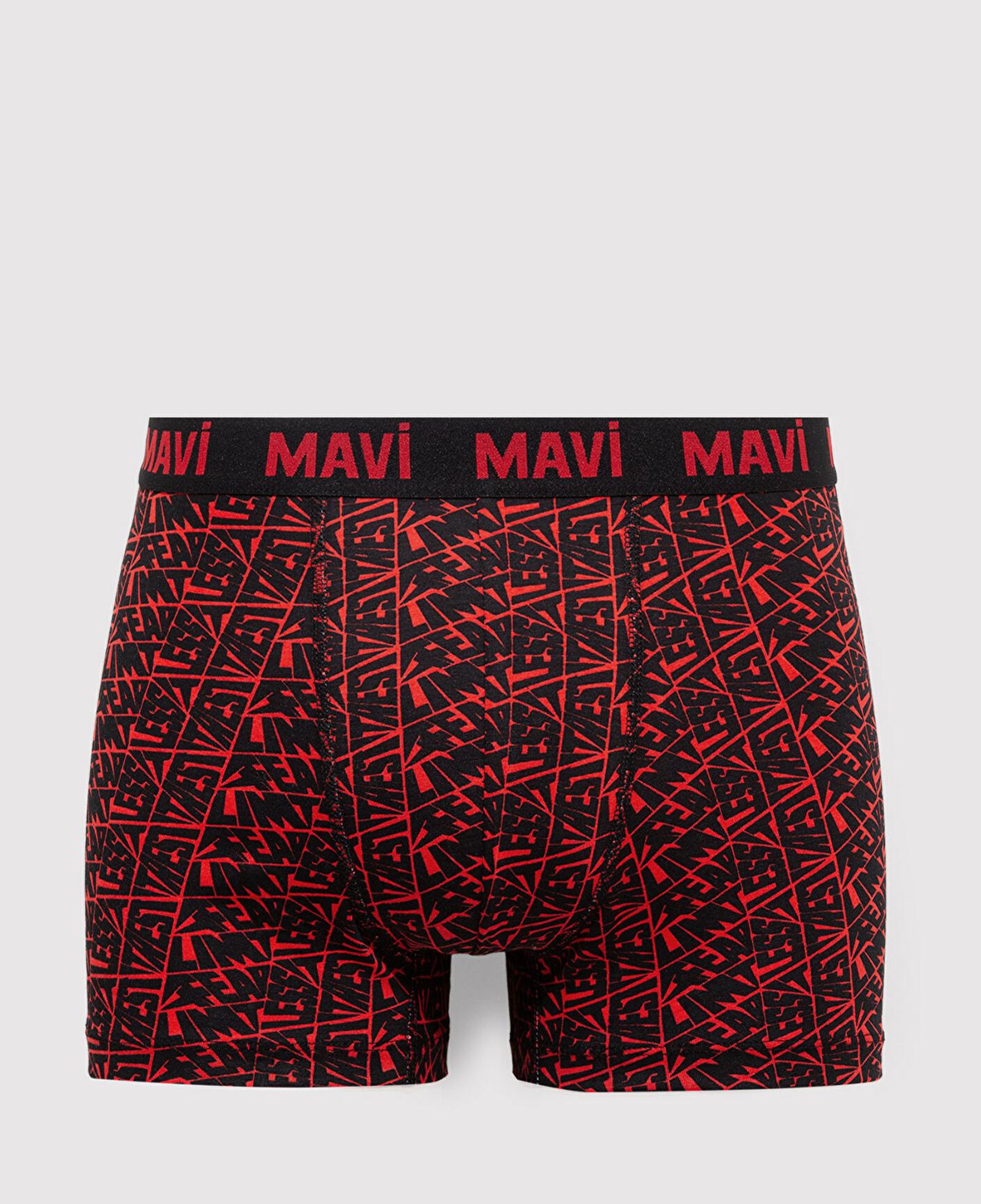 Mavi Baskılı Kırmızı Boxer 0911849-25111