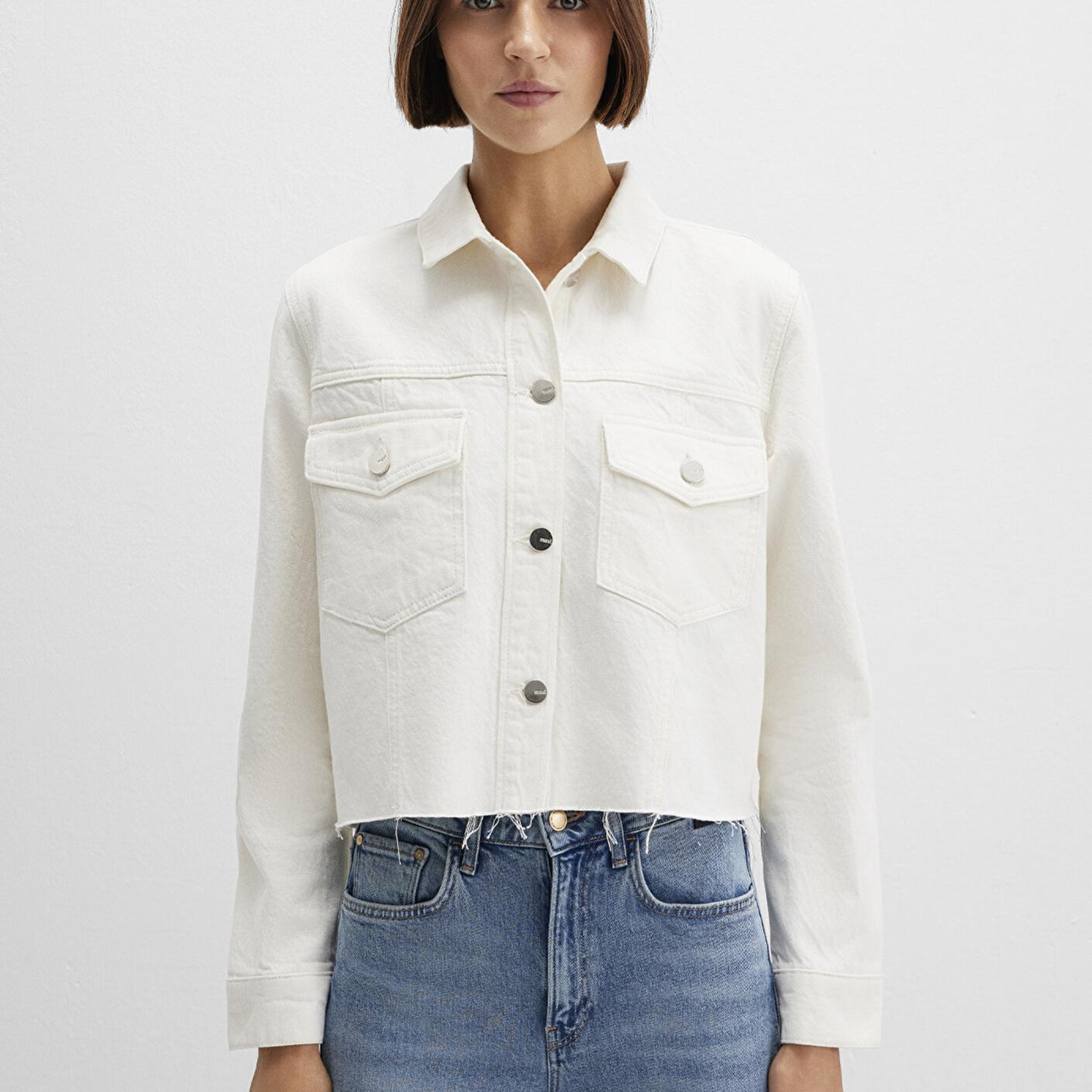 Mavi Thalia Mavi Premium Beyaz Jean Ceket 1110289-89161