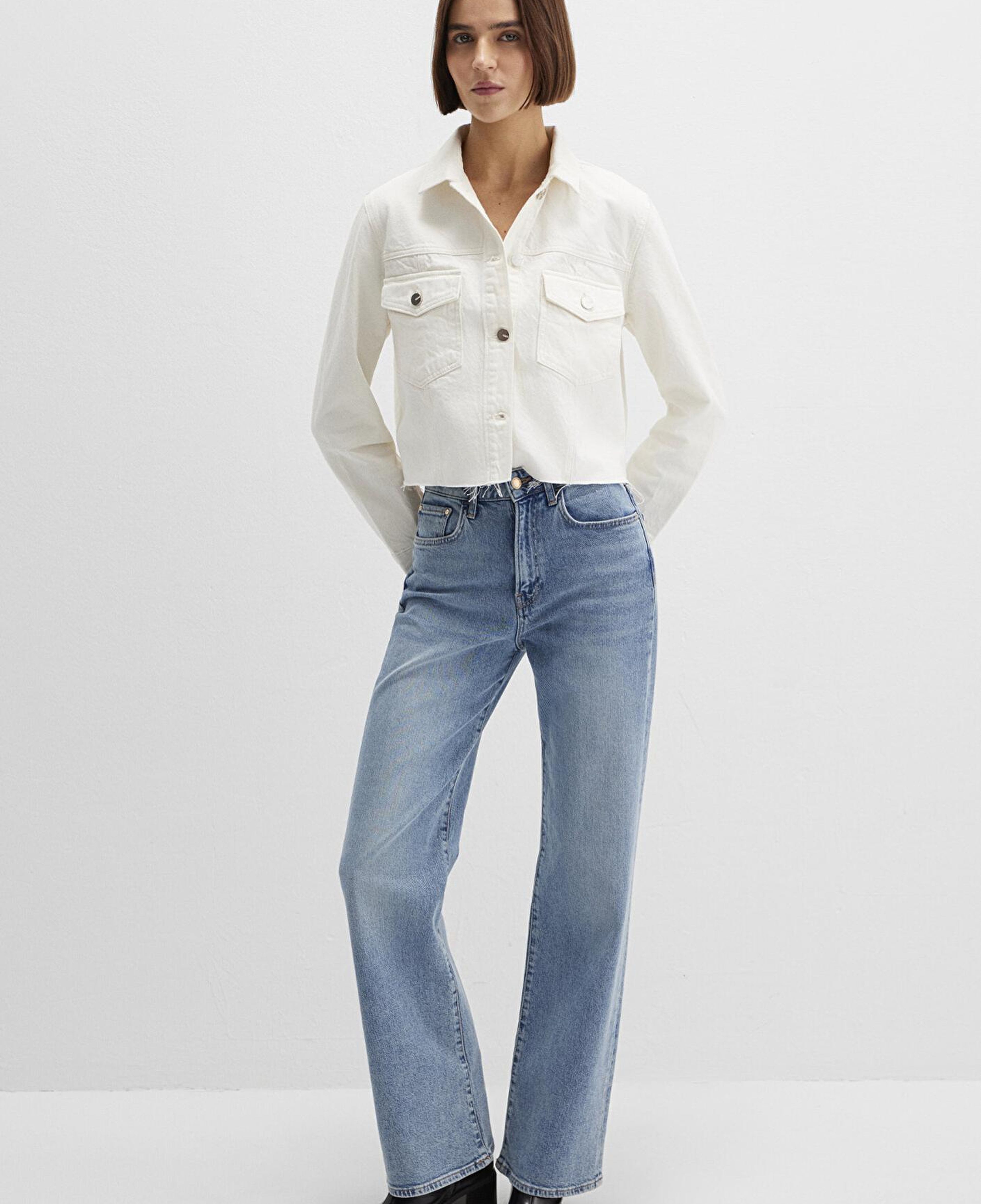 Mavi Thalia Mavi Premium Beyaz Jean Ceket 1110289-89161