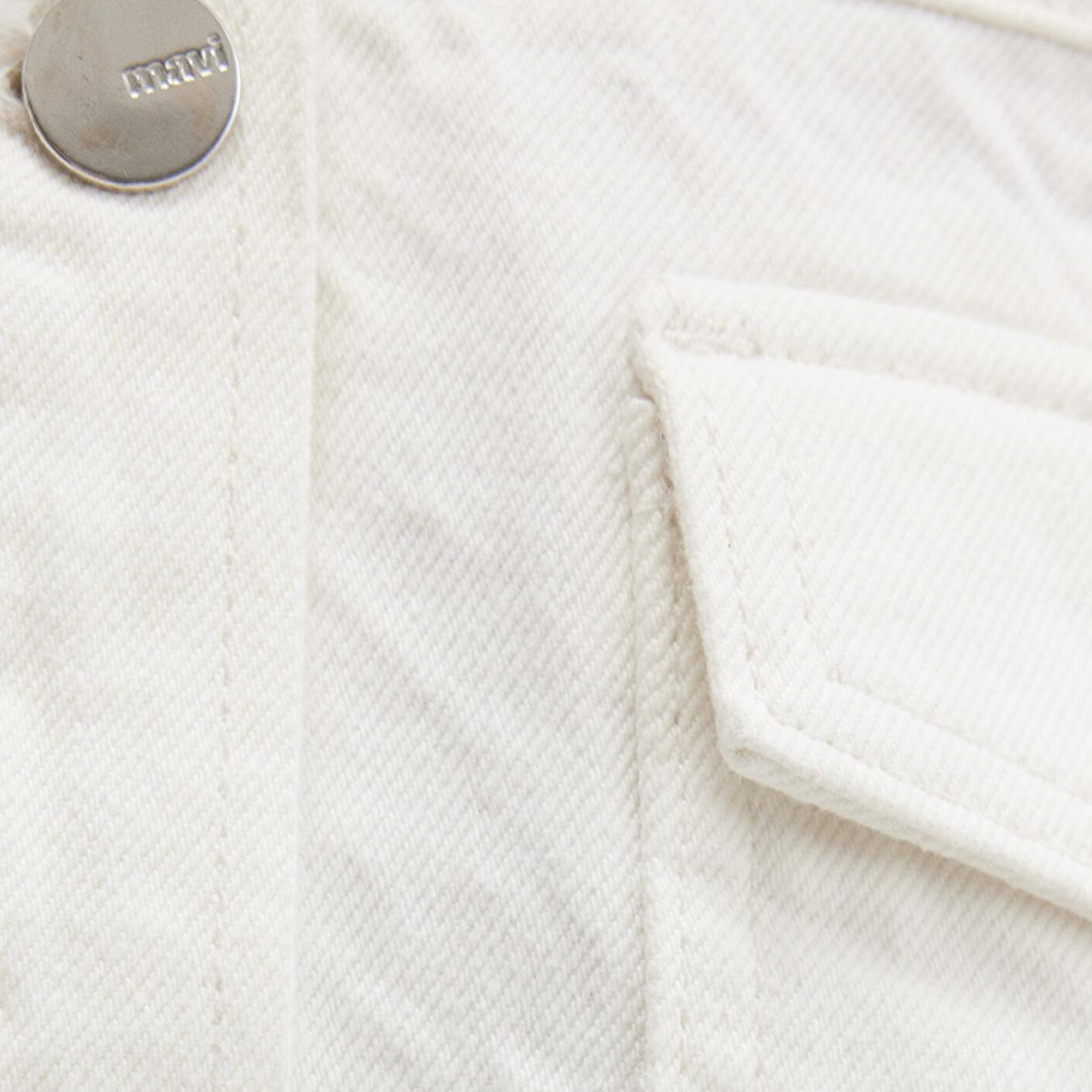 Mavi Thalia Mavi Premium Beyaz Jean Ceket 1110289-89161