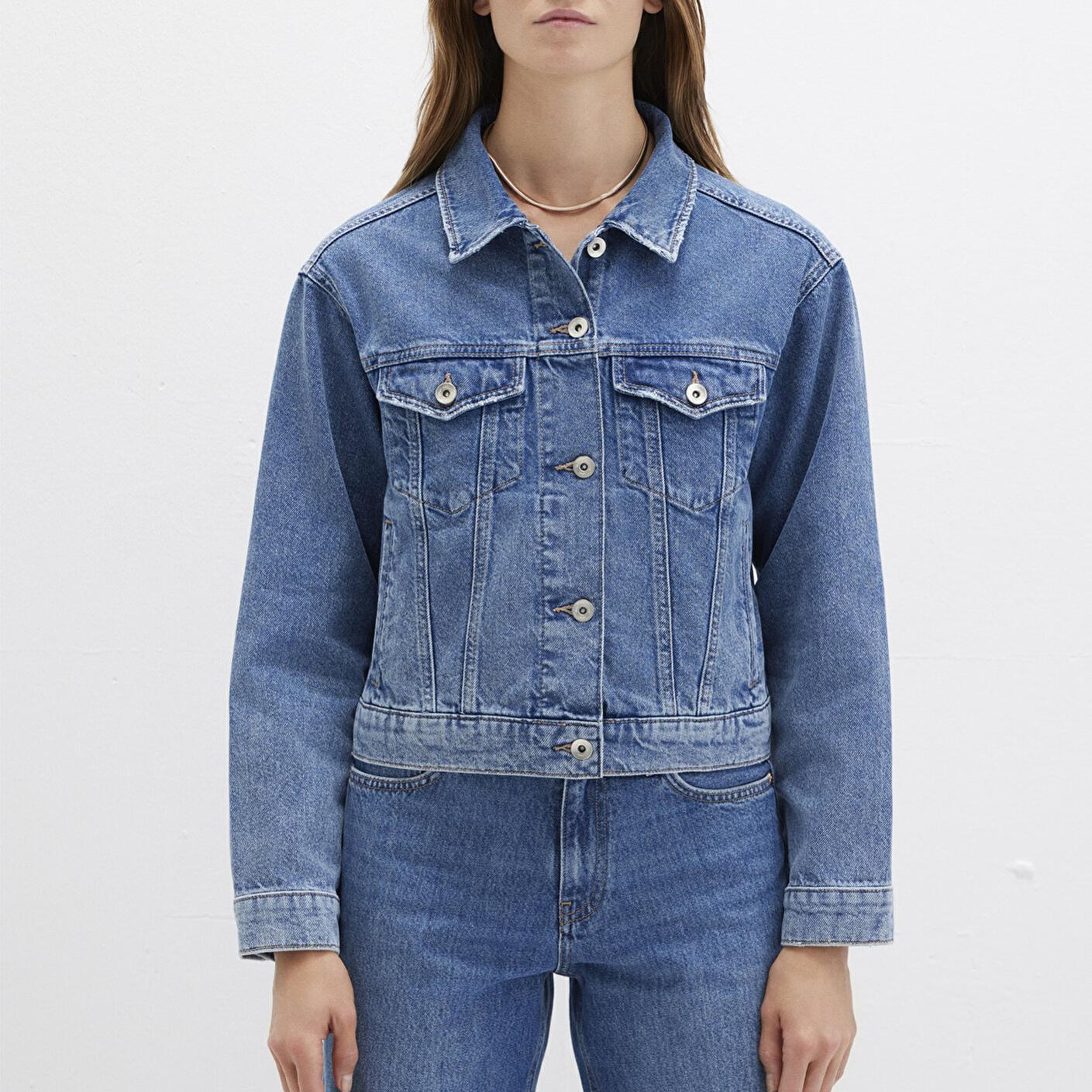 Mavi Megi Mavi Premium Indigo Mavisi Jean Ceket 1110389-89162