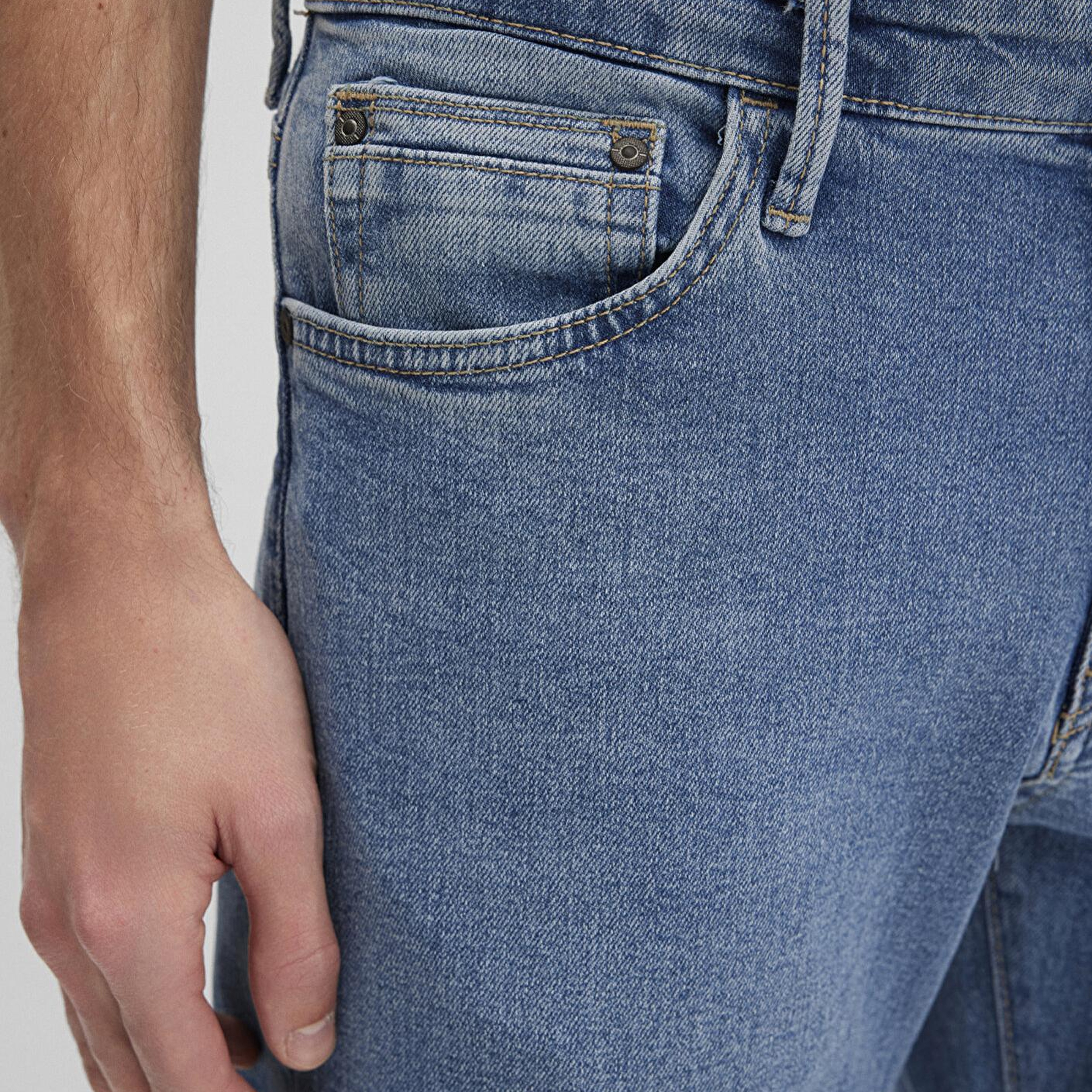 Mavi Hunter 90lar Puslu Vintage Açık Mavi Jean Pantolon 0020289268