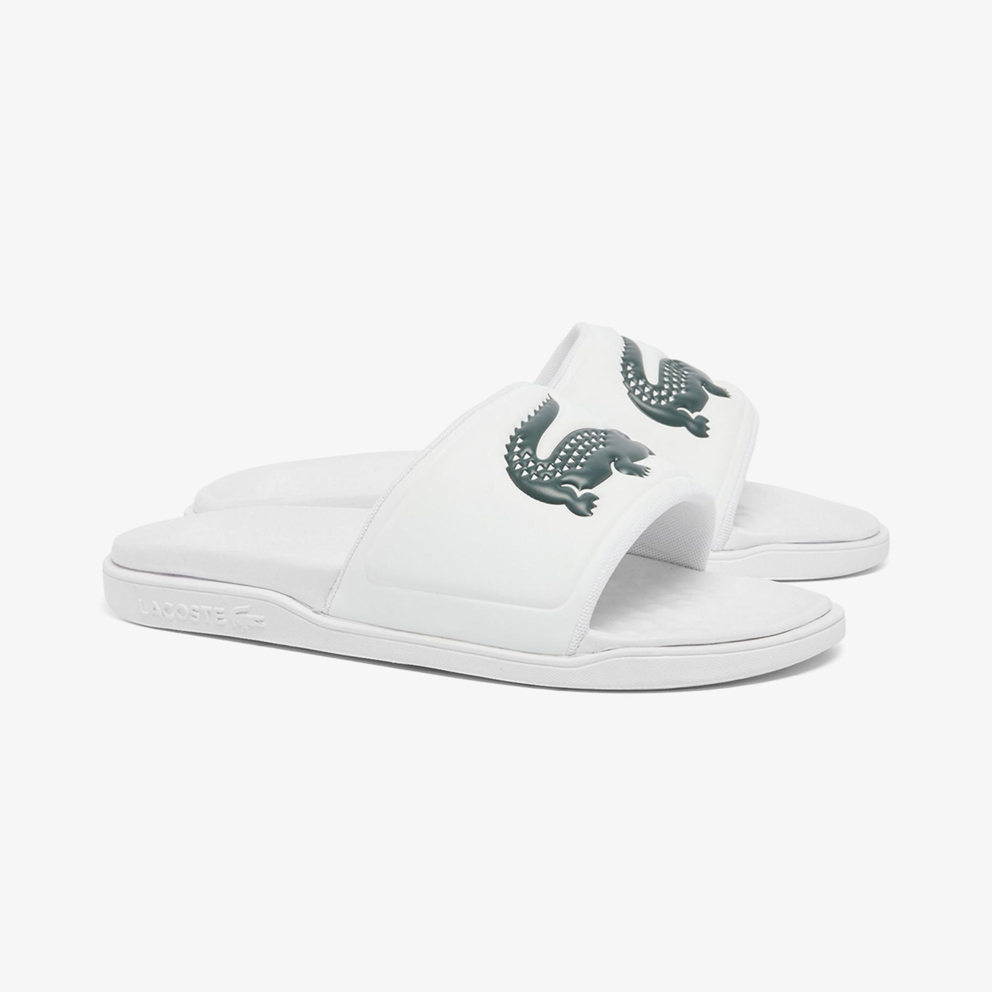 Lacoste Serve Slide Dual Erkek Beyaz Terlik