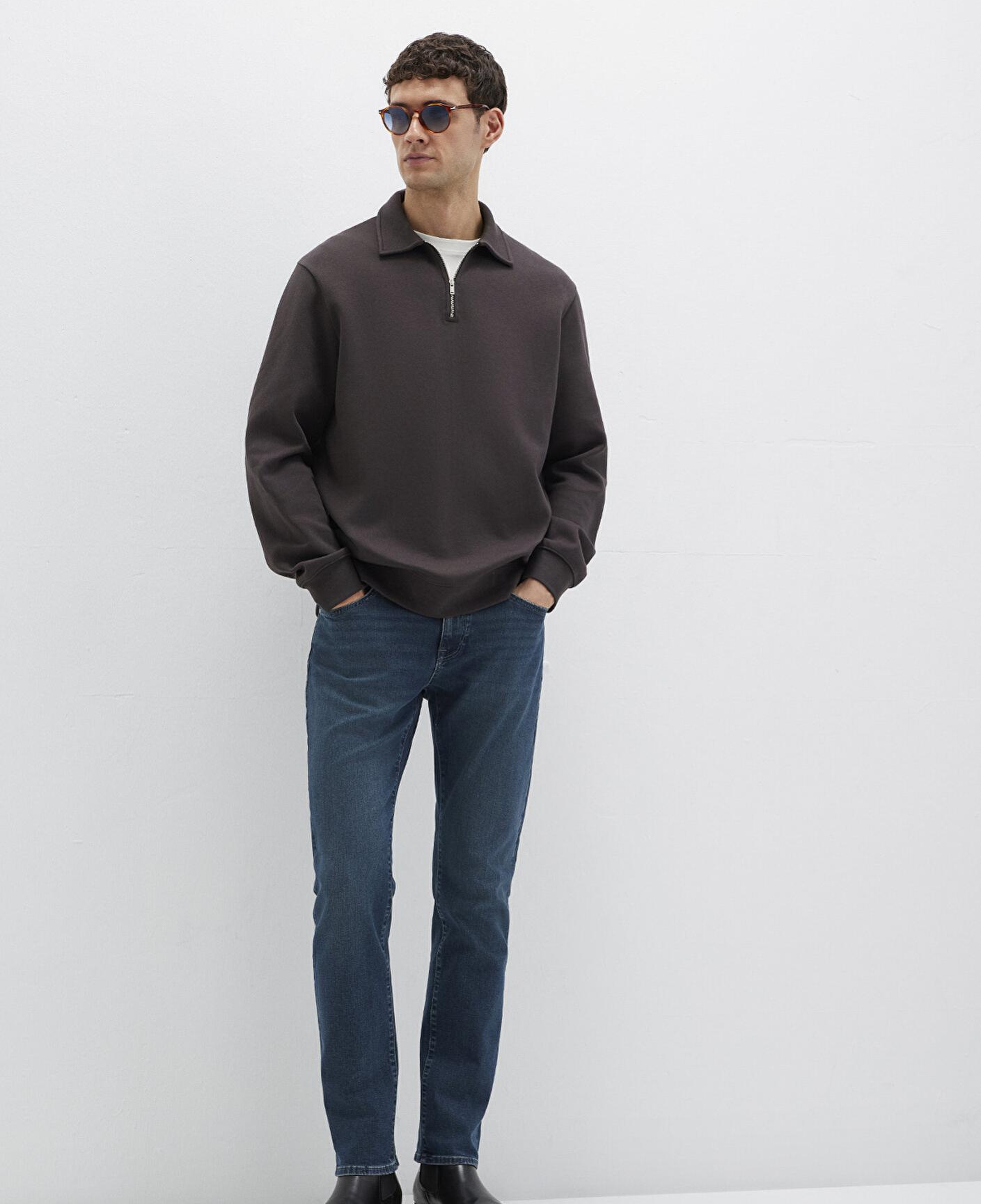 Mavi Marcus Lux Black Puslu Koyu Mavi Jean Pantolon 0035189351