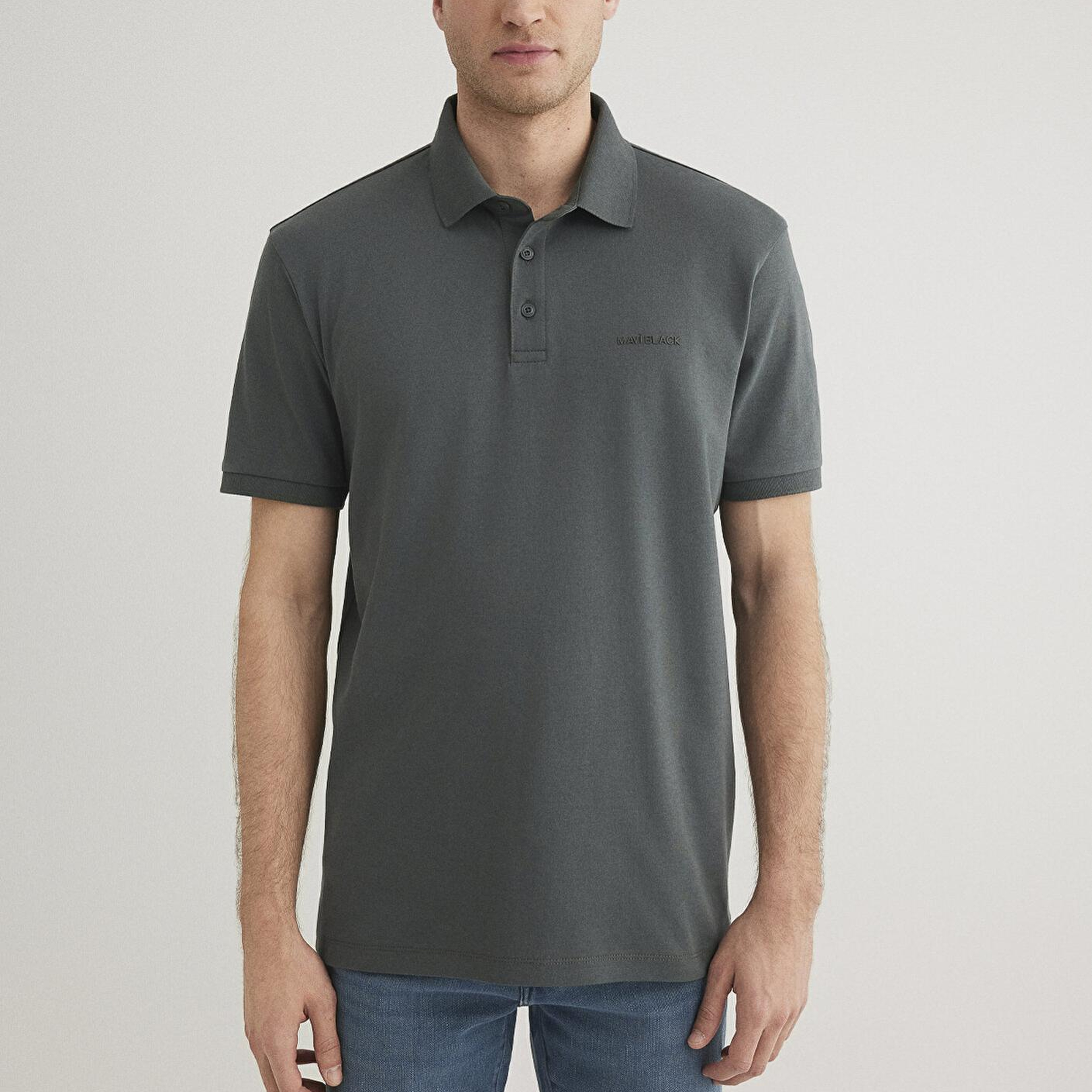 Mavi Mavi Black Haki Polo Tişört Regular Fit / Normal Kesim 0612520-71598