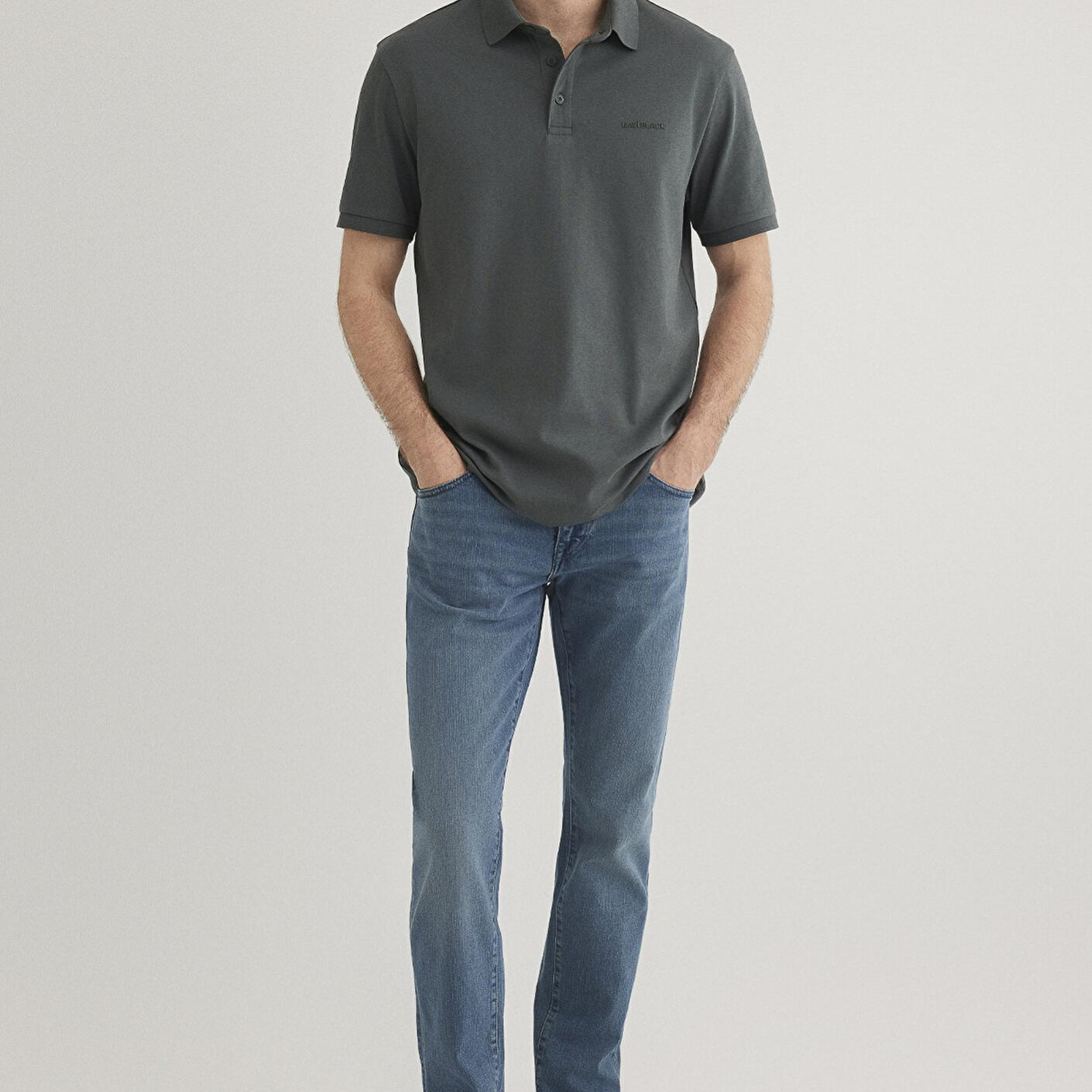 Mavi Mavi Black Haki Polo Tişört Regular Fit / Normal Kesim 0612520-71598