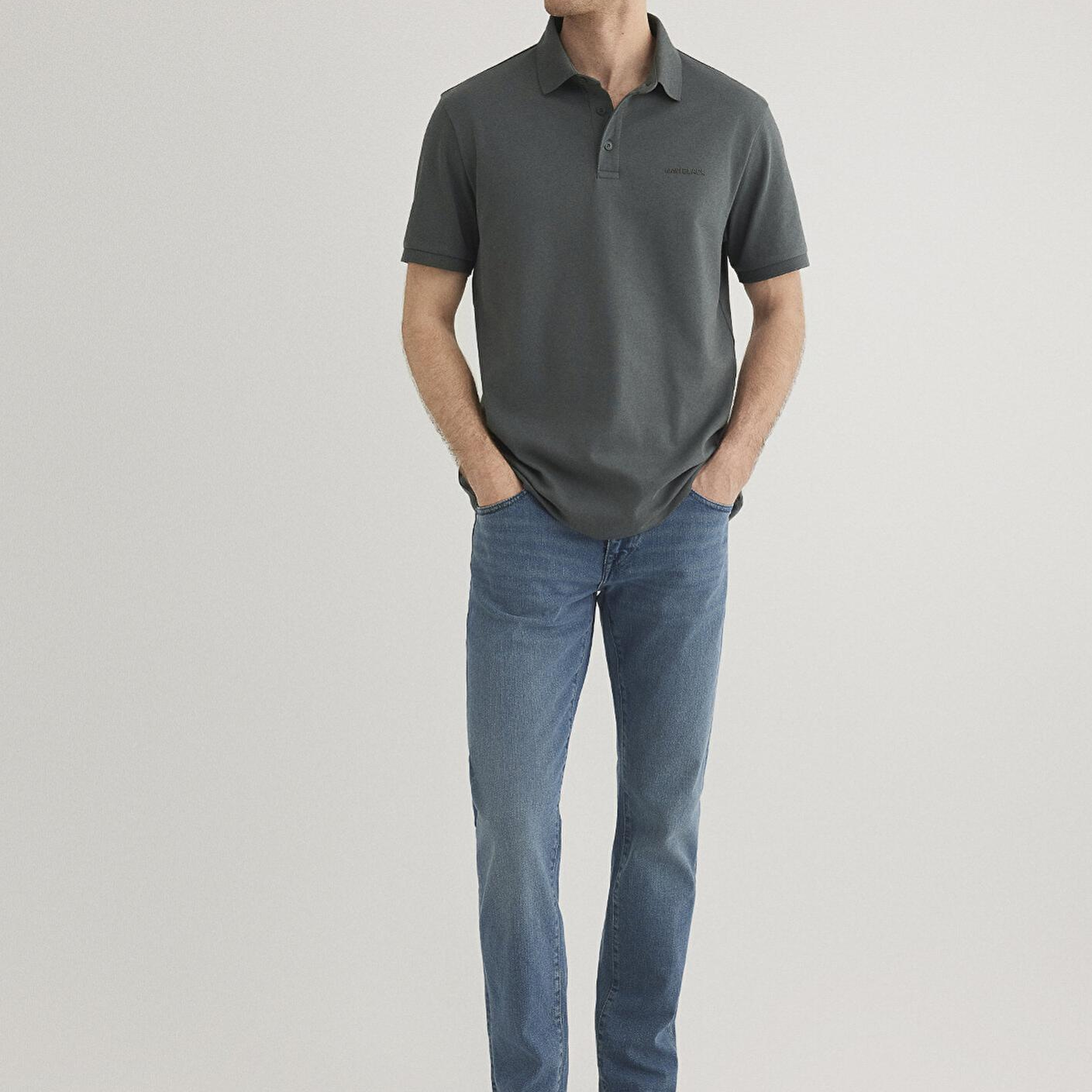 Mavi Mavi Black Haki Polo Tişört Regular Fit / Normal Kesim 0612520-71598