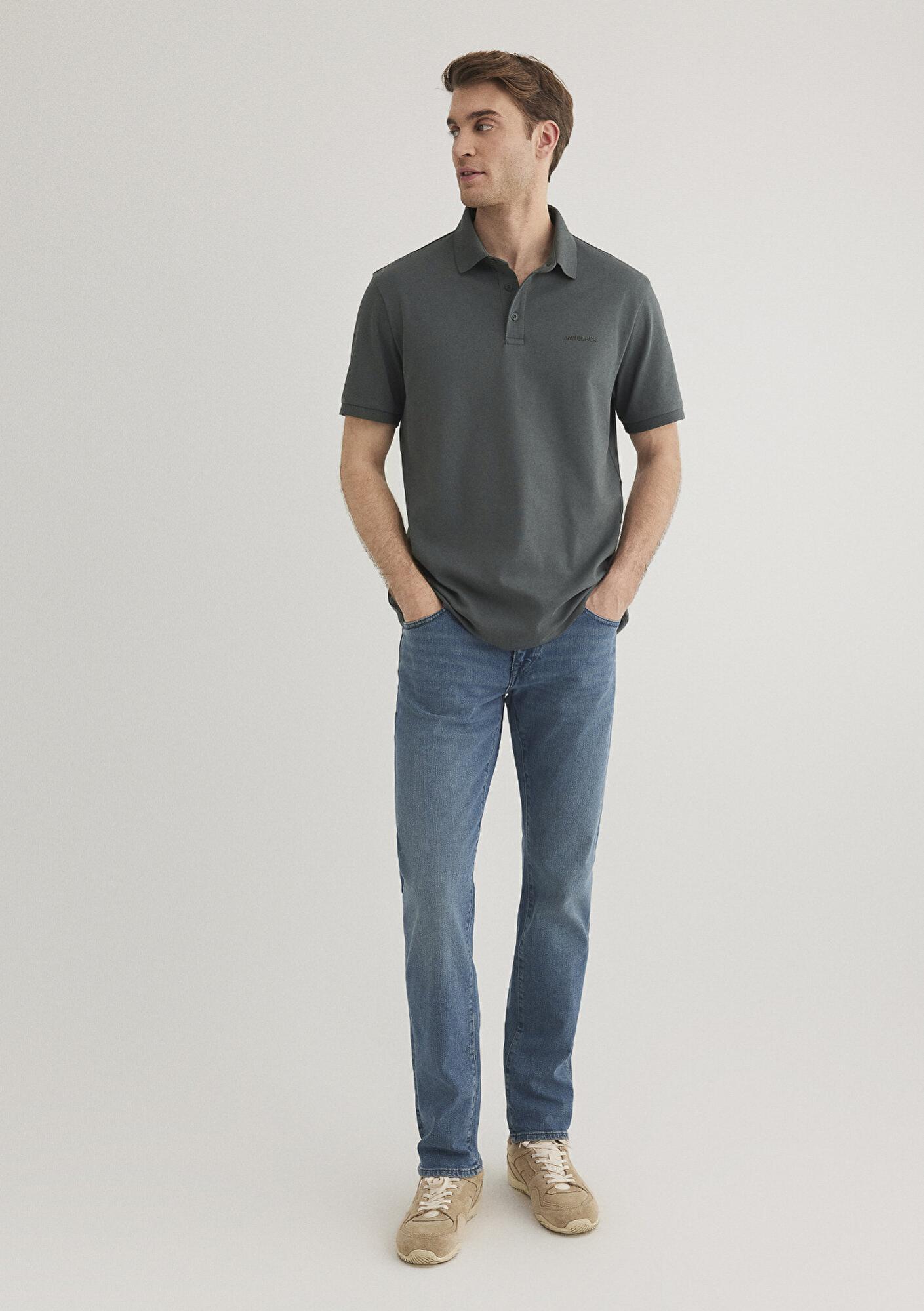 Mavi Mavi Black Haki Polo Tişört Regular Fit / Normal Kesim 0612520-71598