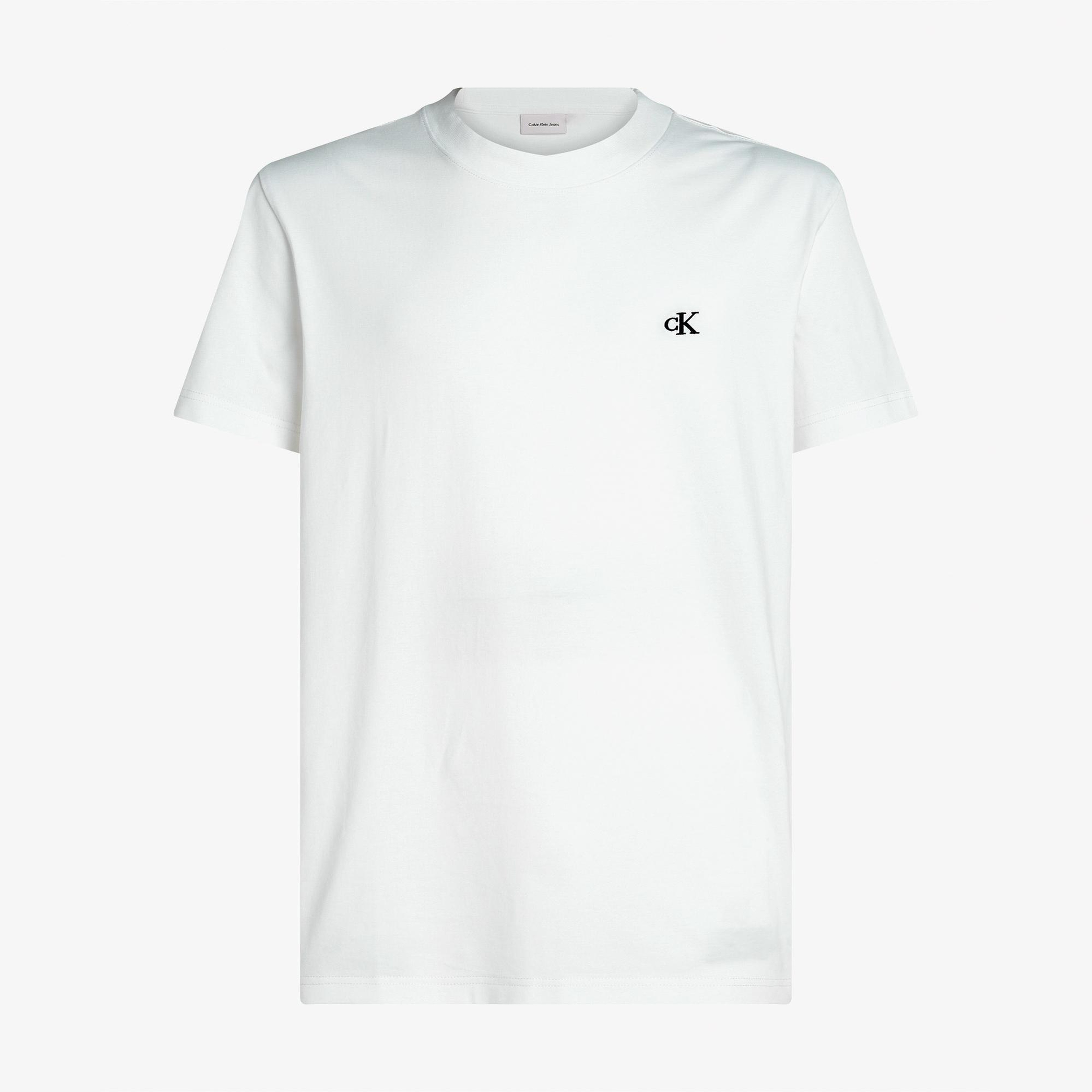 Calvin Klein Heavy Regular Erkek Beyaz T-Shirt