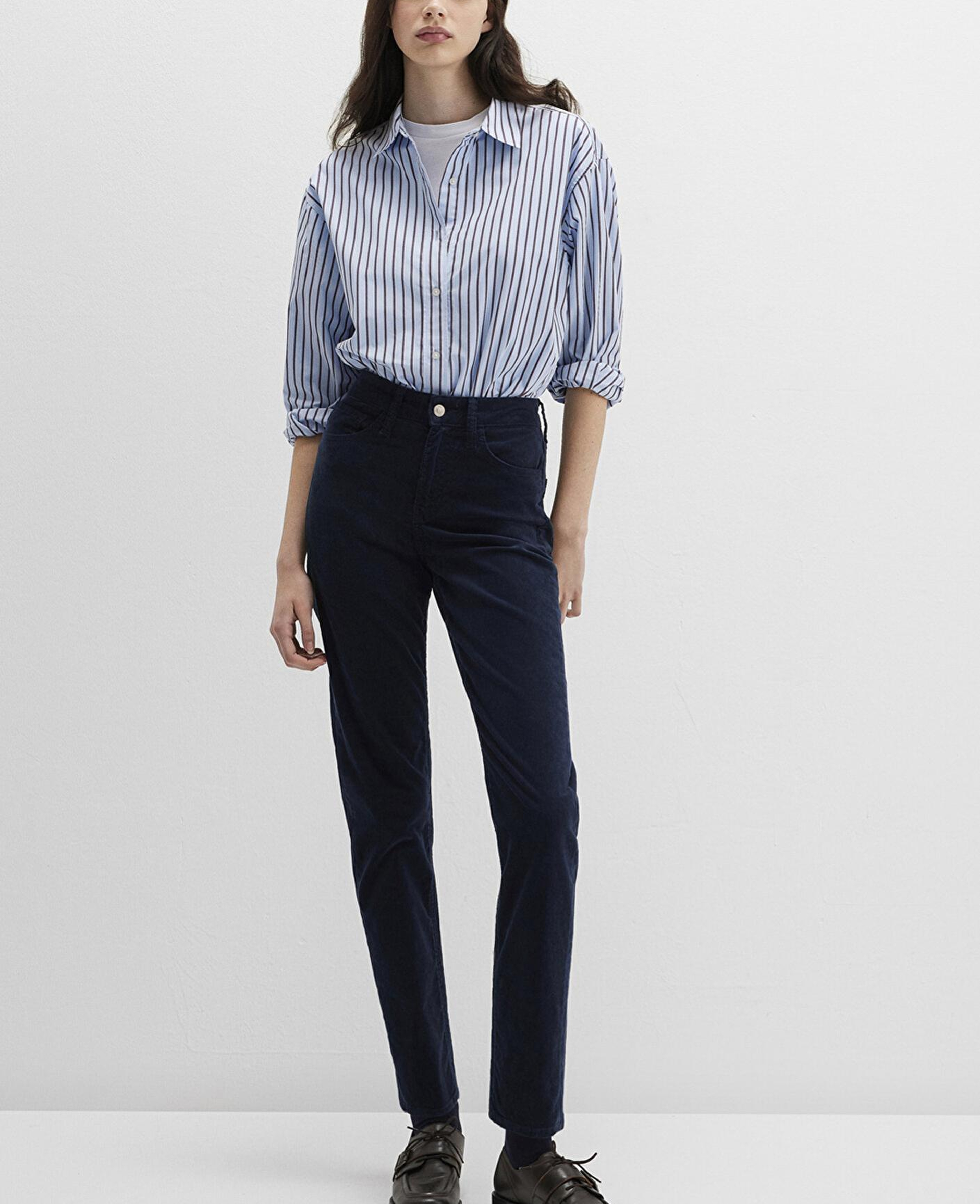 Mavi Cindy Lacivert Kadife Pantolon 100277-82993