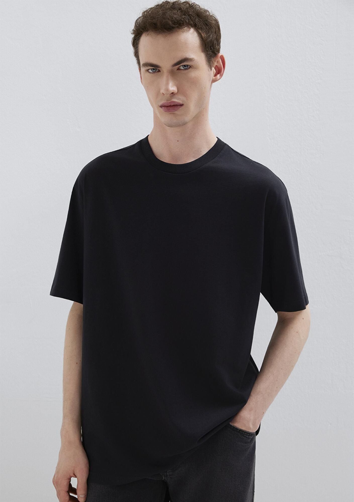 Mavi 3lü Erkek Basic Tişört Loose Fit / Bol Rahat Kesim 0612315-900