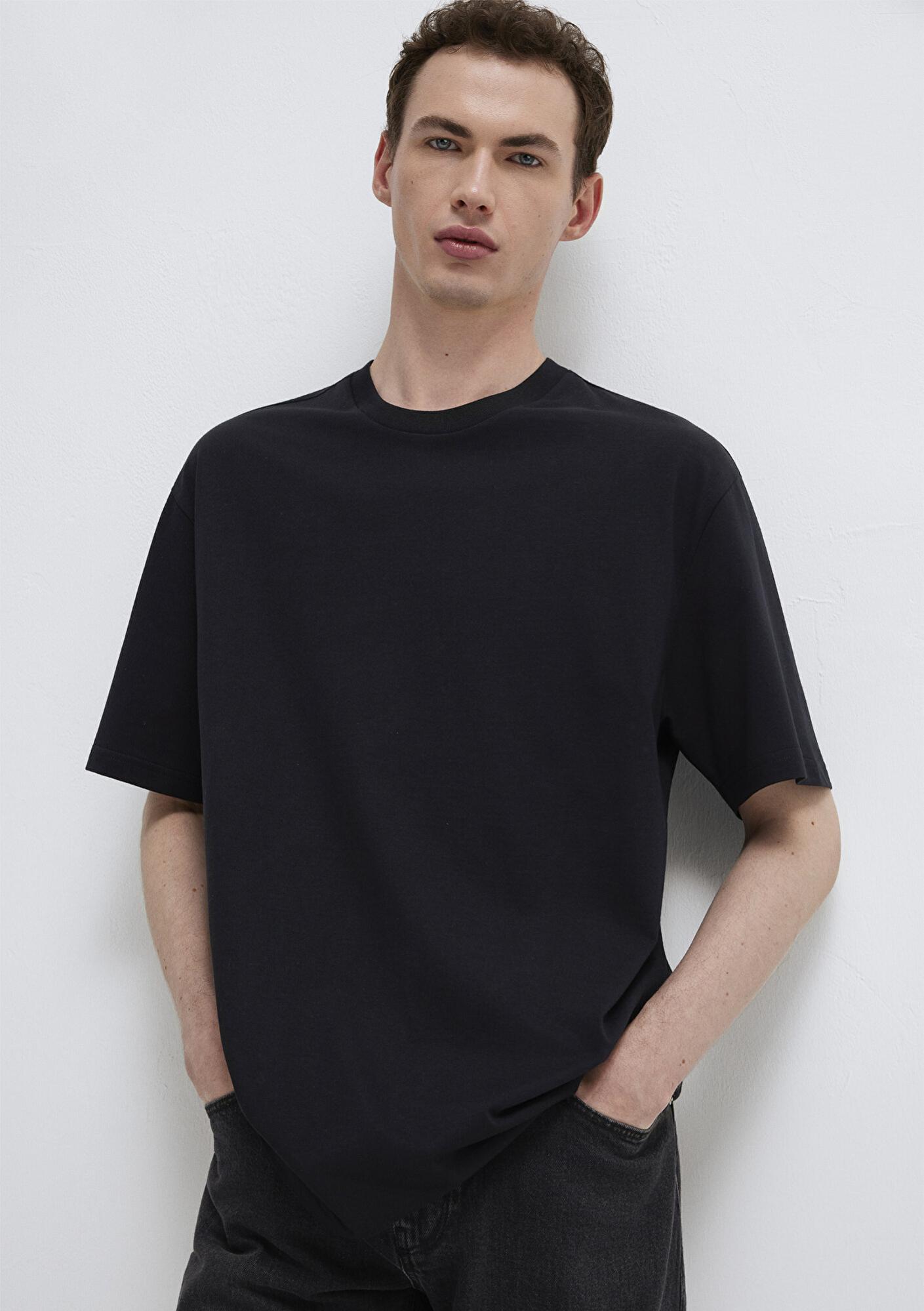 Mavi 3lü Erkek Basic Tişört Loose Fit / Bol Rahat Kesim 0612315-900