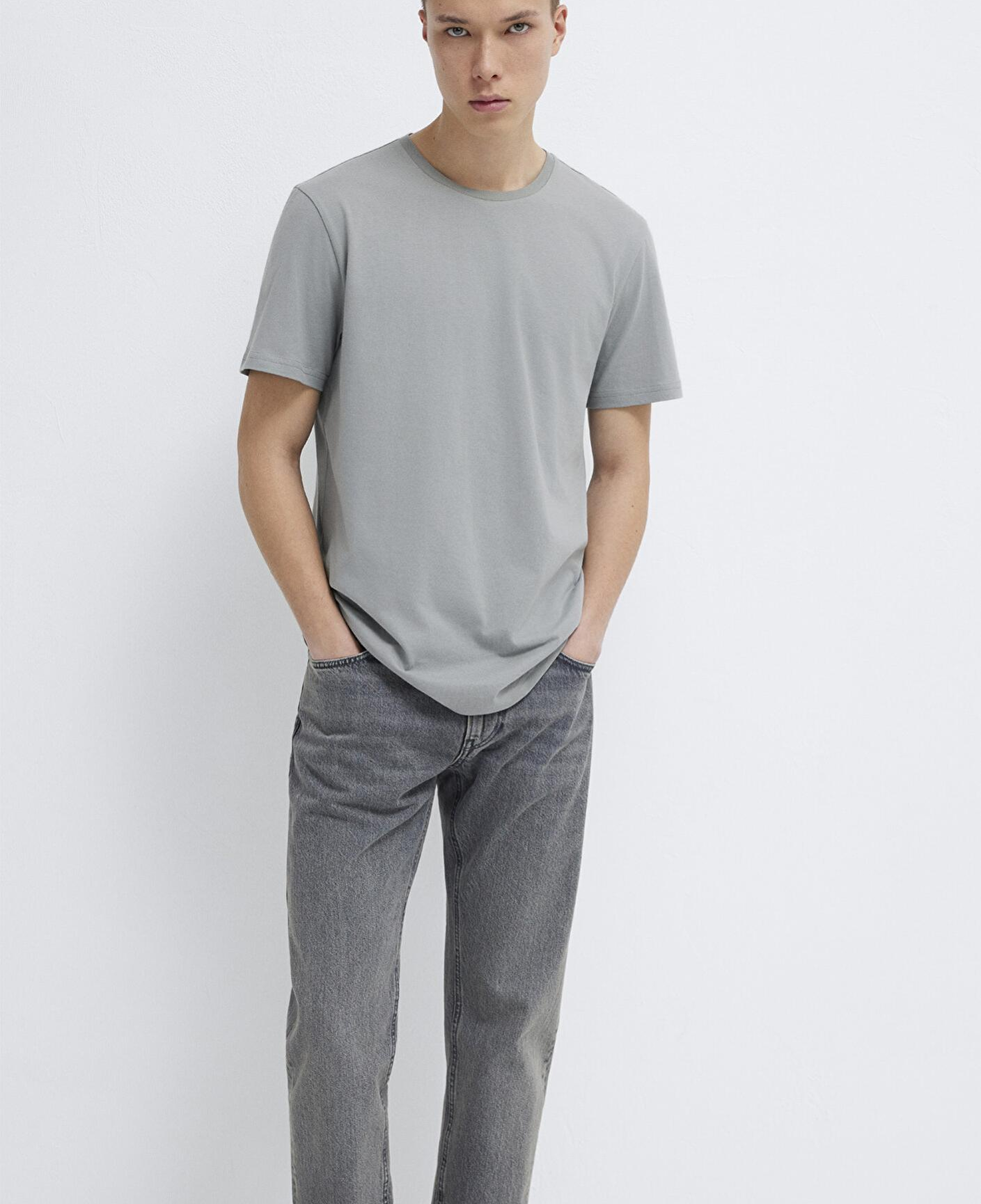 Mavi 3lü Bisiklet Yaka Erkek Basic Tişört Slim Fit / Dar Kesim 0611784-900