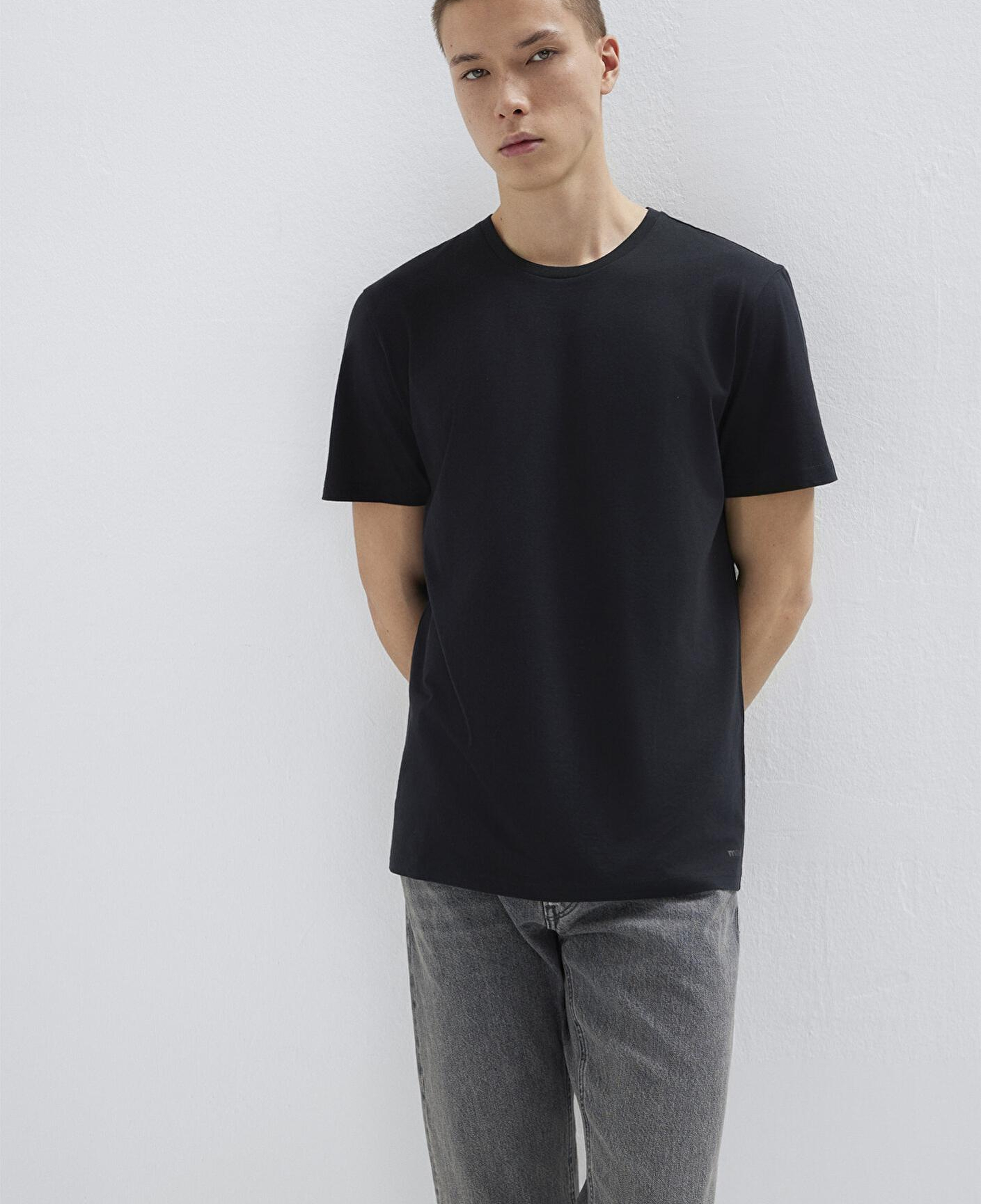 Mavi 3lü Bisiklet Yaka Erkek Basic Tişört Slim Fit / Dar Kesim 0611784-900