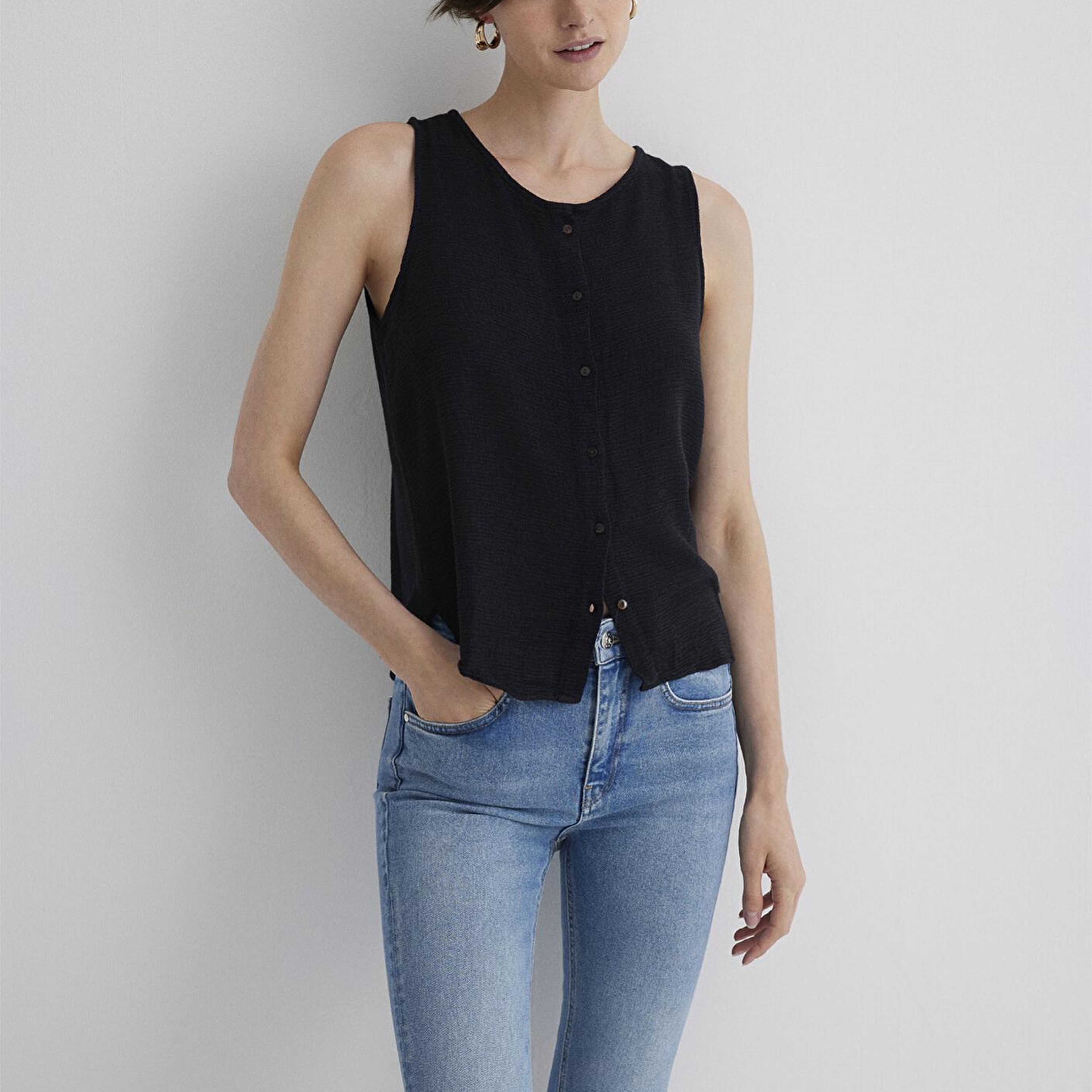 Mavi Kolsuz Siyah Bluz 1210710-900