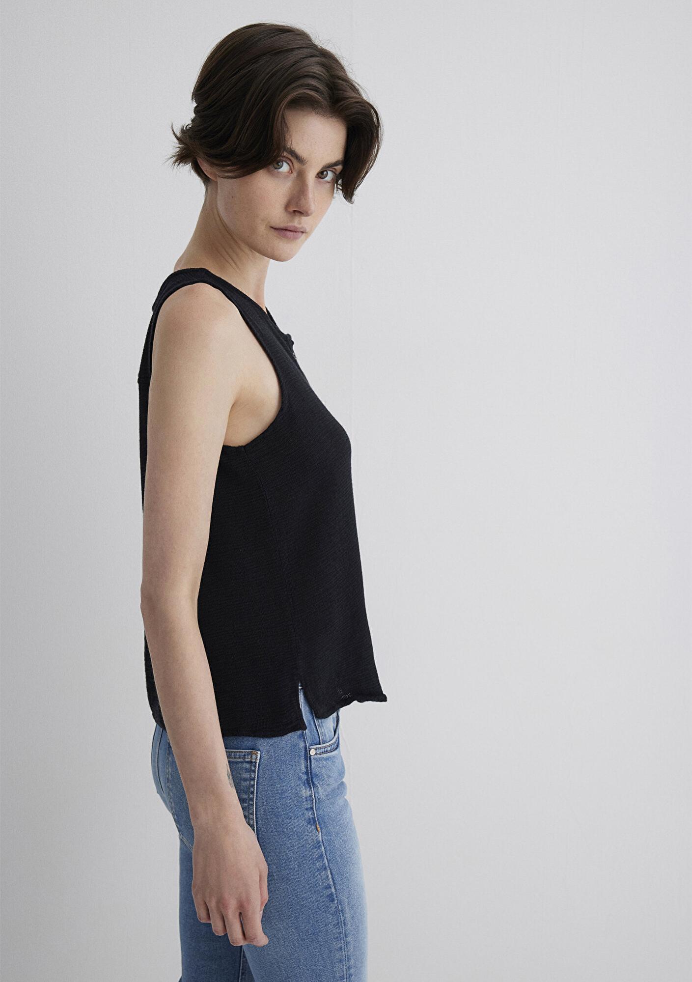 Mavi Kolsuz Siyah Bluz 1210710-900