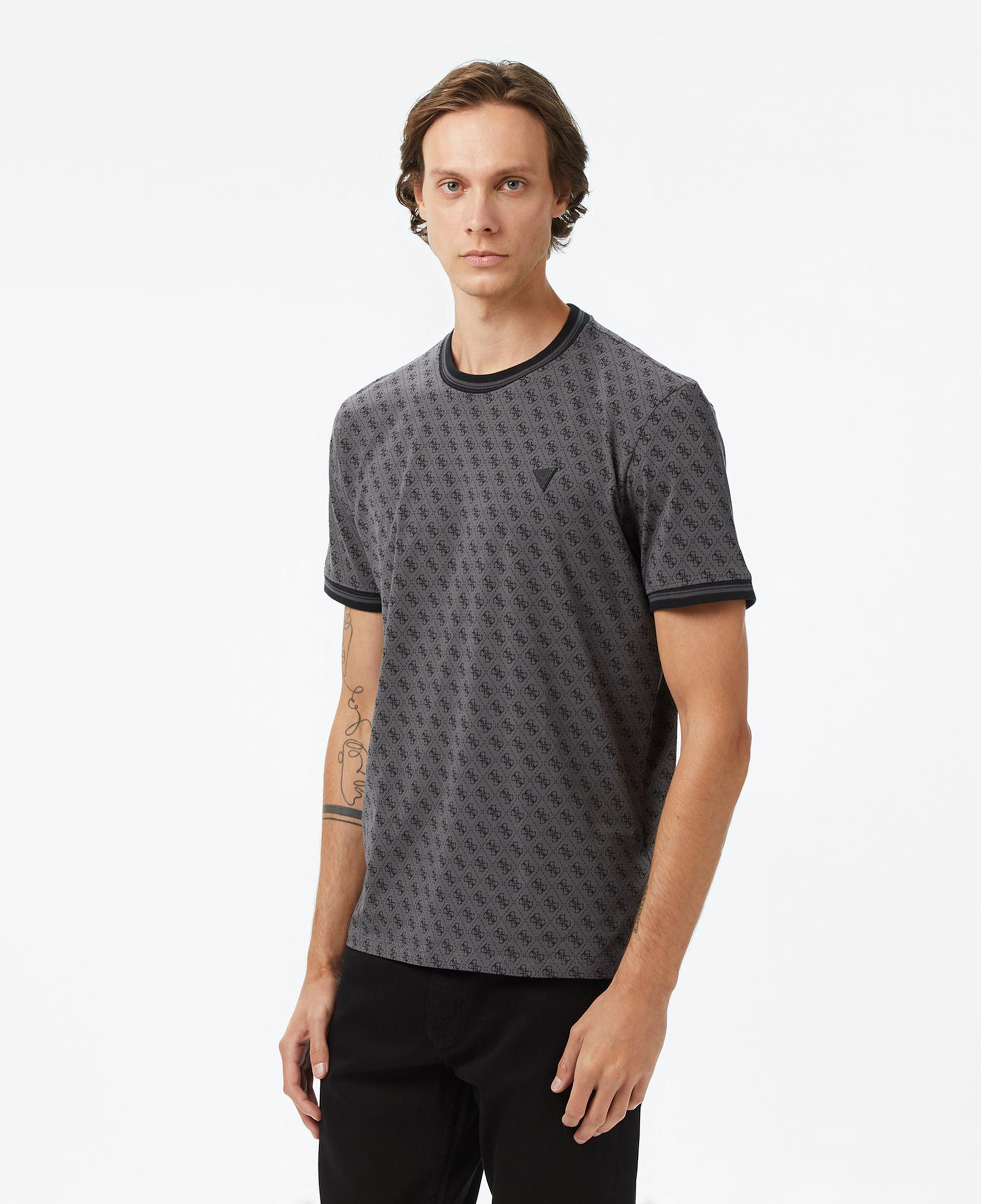 Guess Marshall Erkek Gri T-Shirt