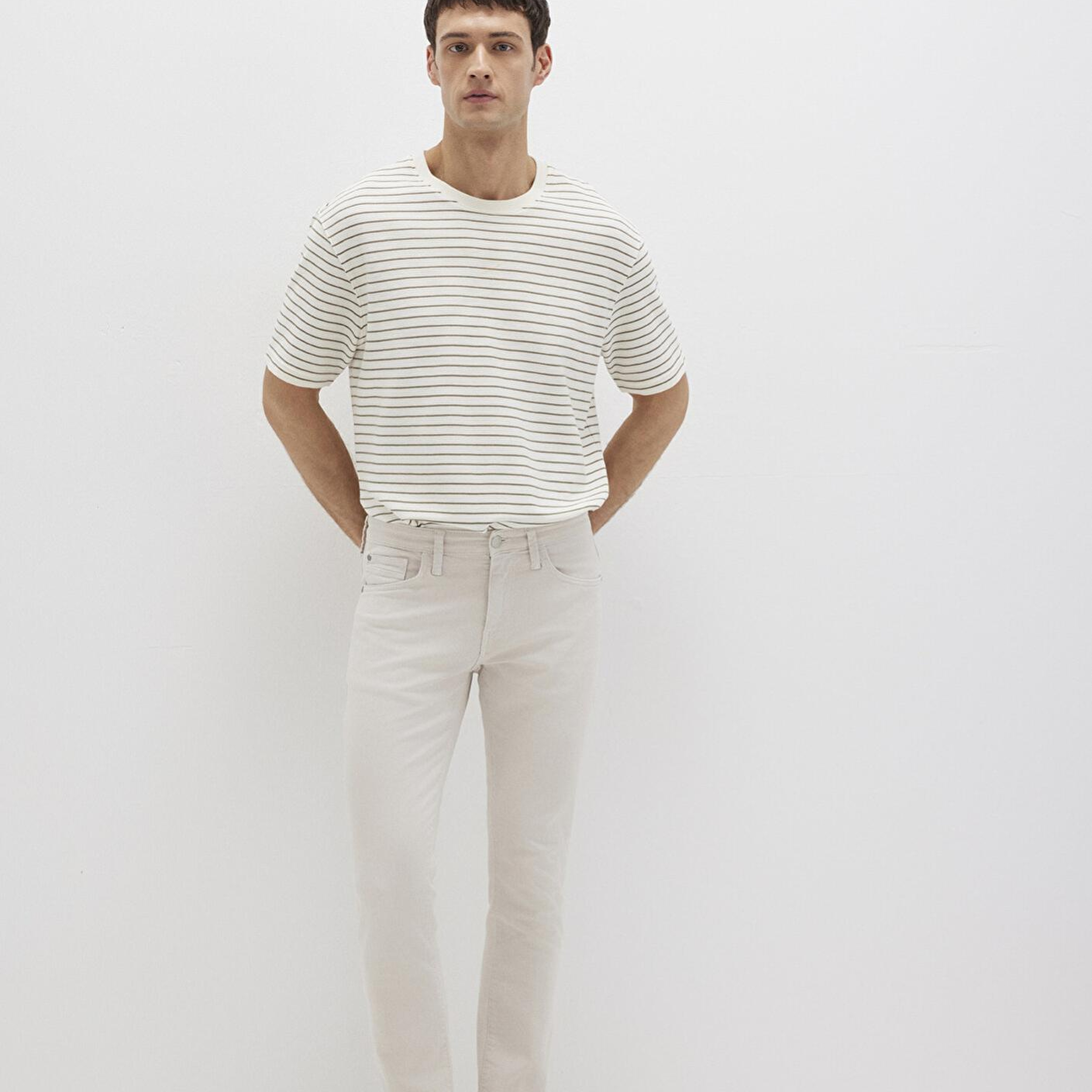 Mavi Jake Ekru Comfort Gabardin Pantolon 0042222763