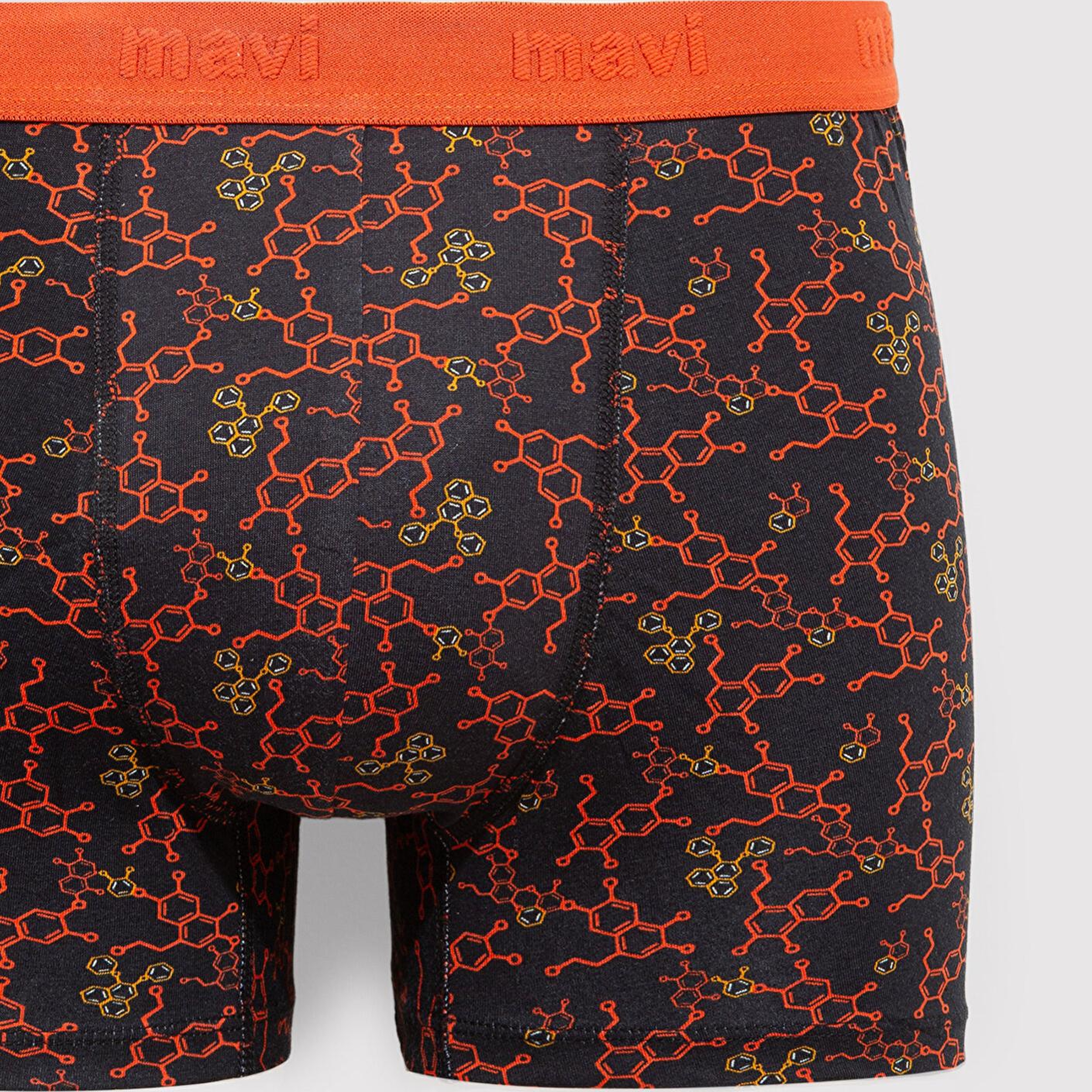 Mavi Baskılı Siyah Boxer 0911636-900