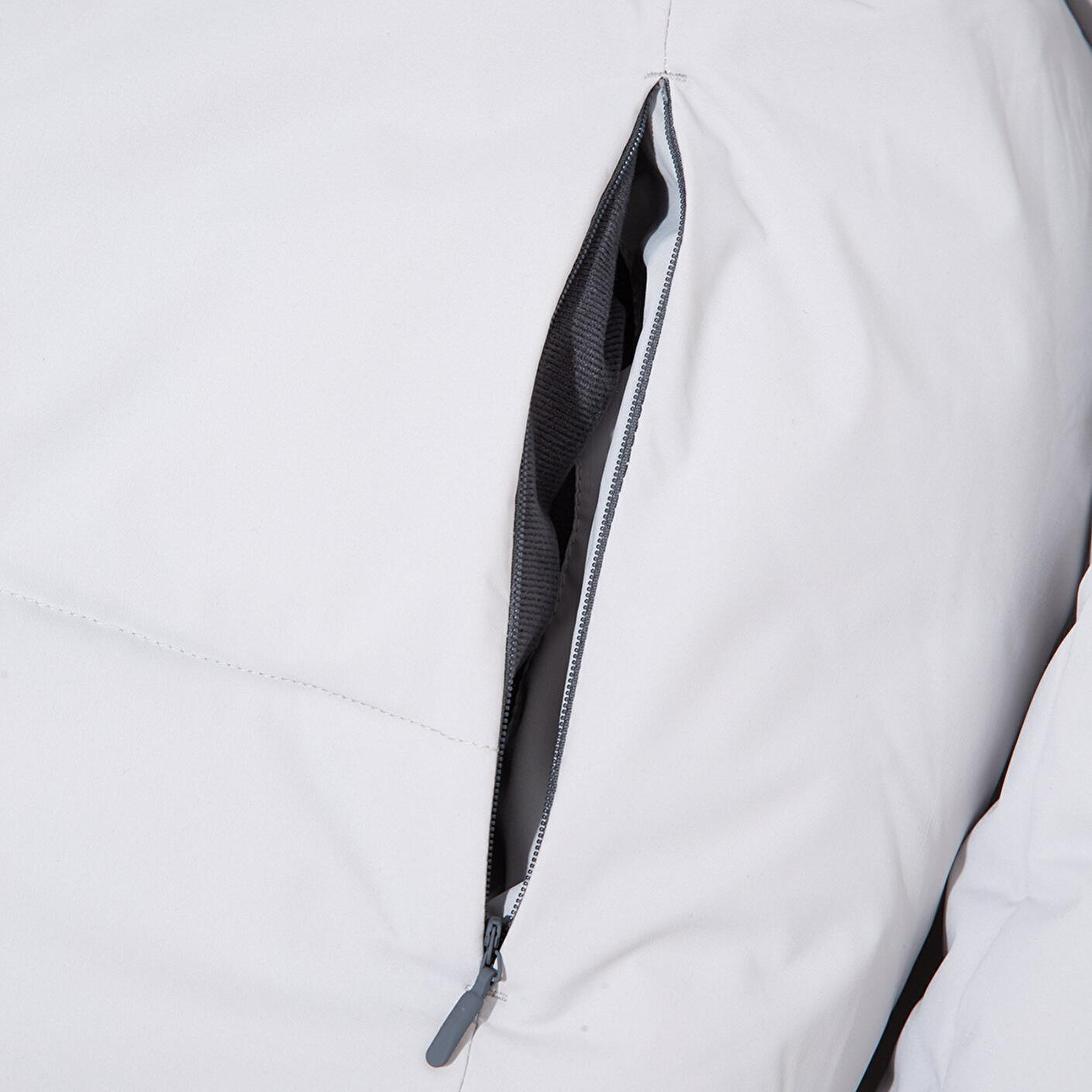 Mavi Su İtici Kapüşonlu Gri Şişme Mont 0110463-70075