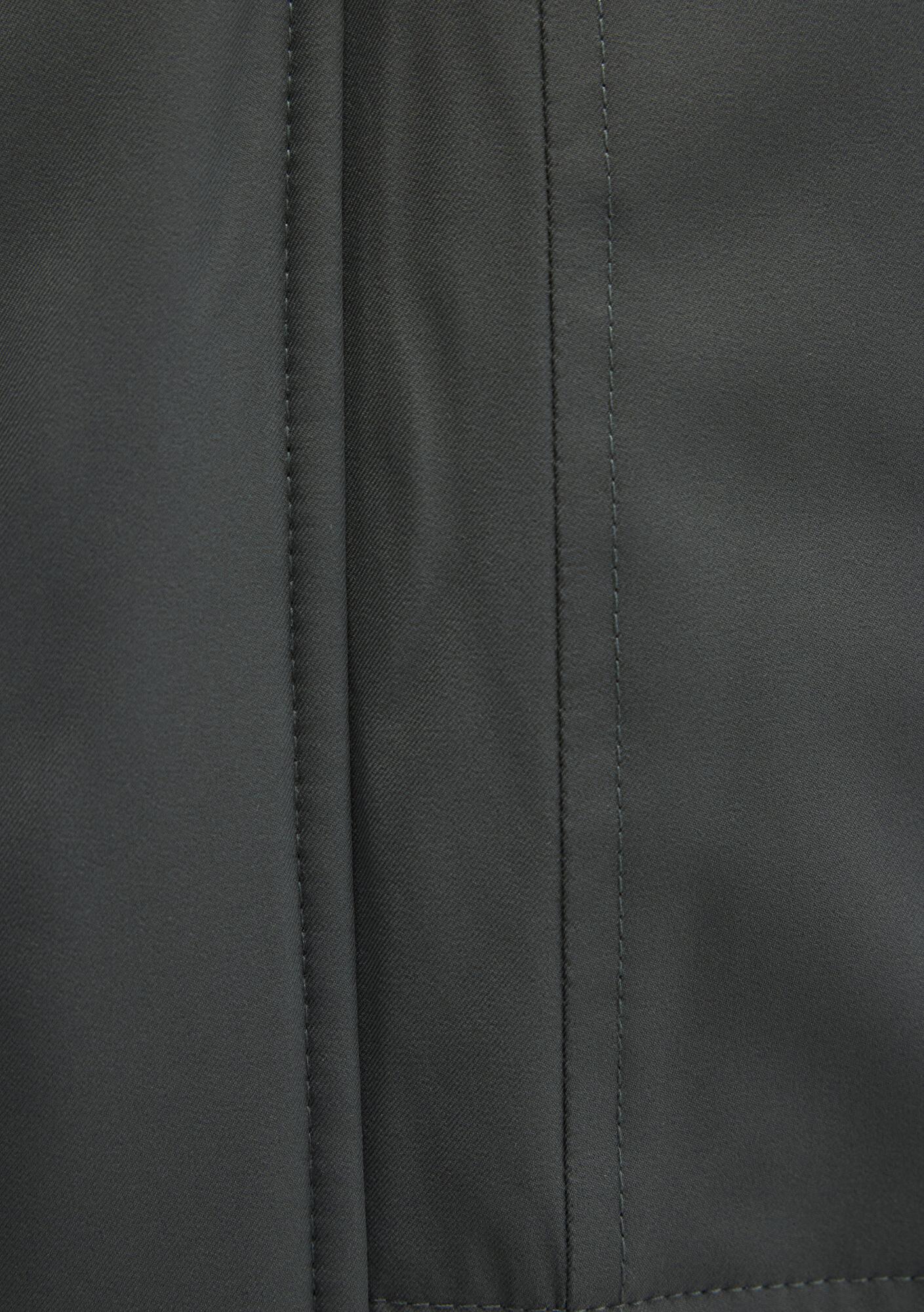 Mavi Kapüşonlu Yeşil Parka Loose Fit / Bol Rahat Kesim 0110472-71598