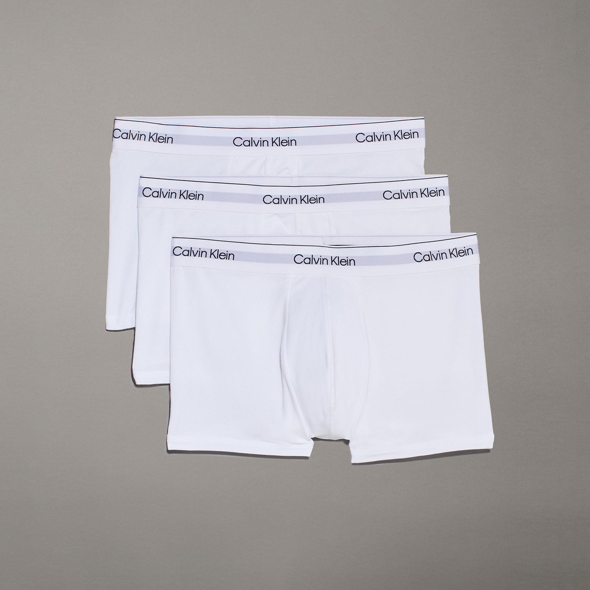 Calvin Klein Trunk 3'lü Erkek Beyaz Boxer