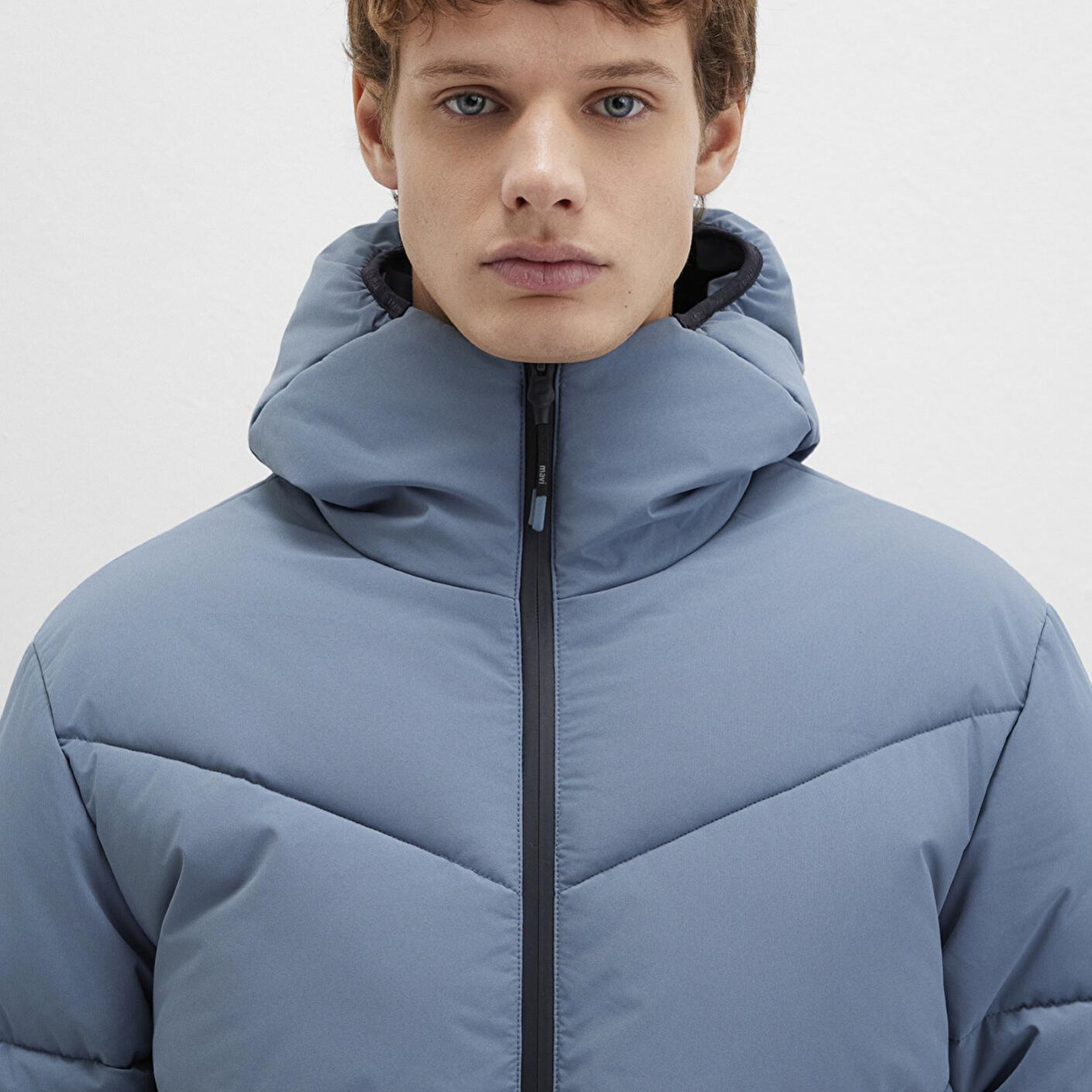 Mavi Kapüşonlu Mavi Şişme Mont 0110360-70782