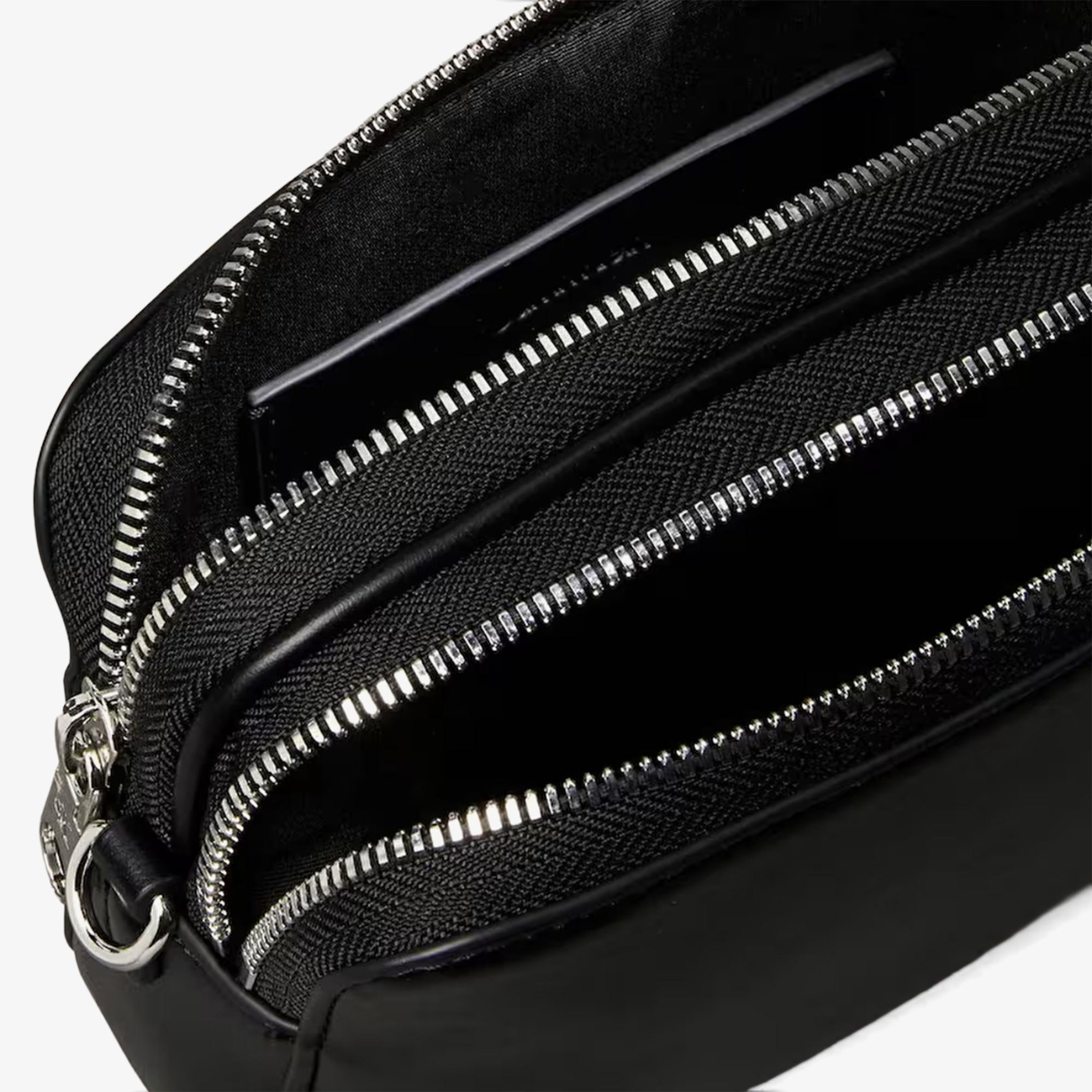 Calvin Klein Webbing Double Strap Camera Kadın Siyah Çapraz Çanta