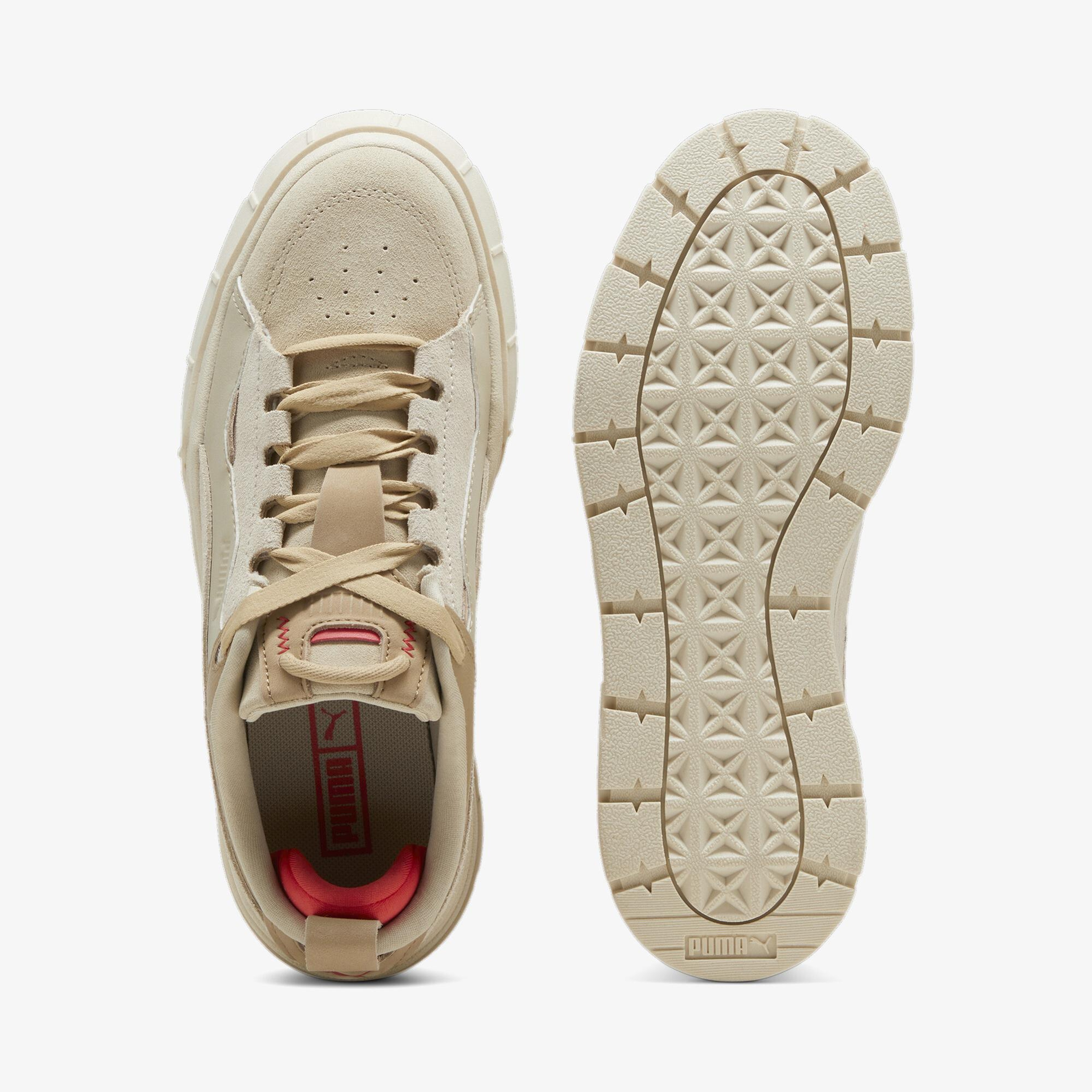 Puma Mayze Stack Xpl No Filter Kadın Krem Spor Ayakkabı