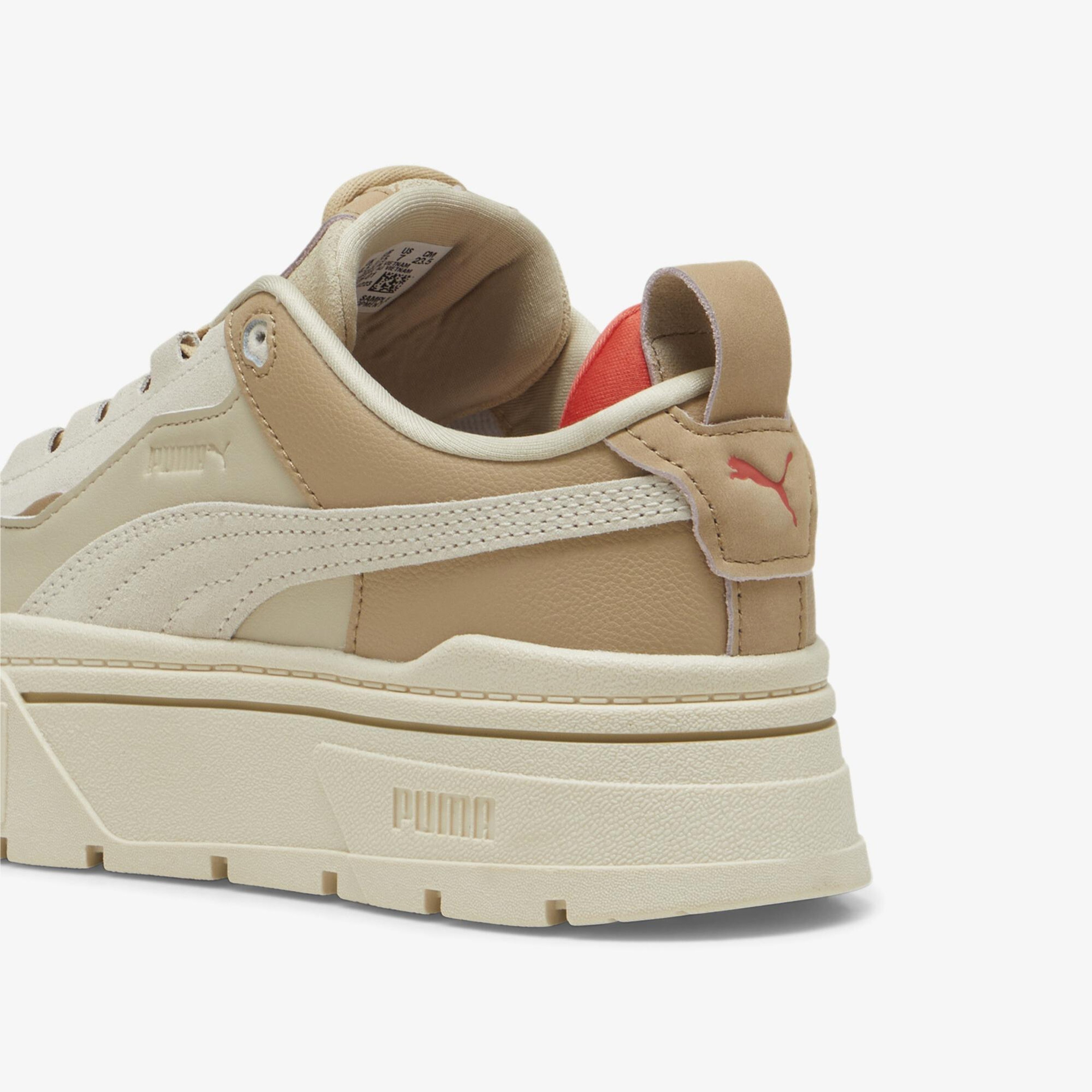 Puma Mayze Stack Xpl No Filter Kadın Krem Spor Ayakkabı