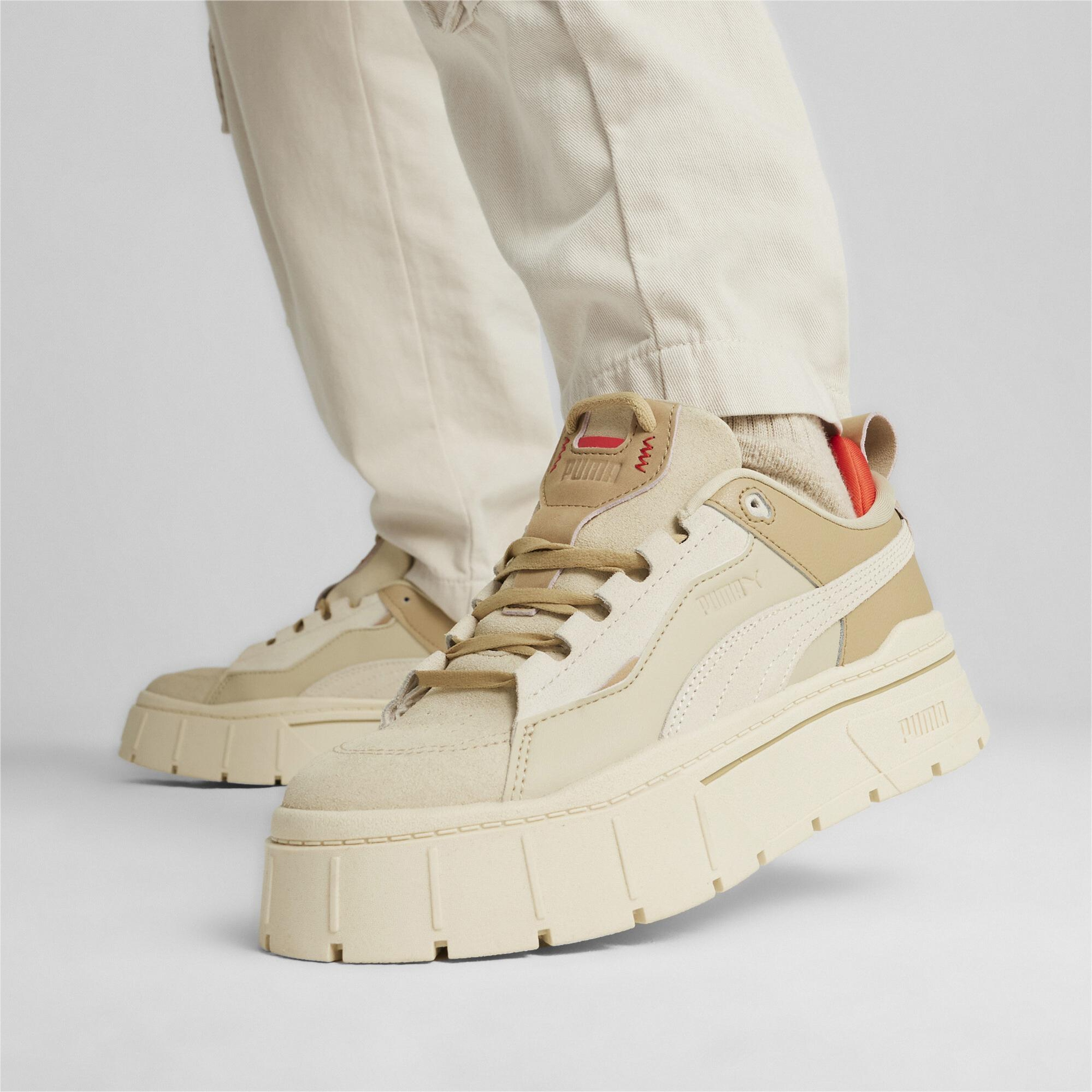 Puma Mayze Stack Xpl No Filter Kadın Krem Spor Ayakkabı