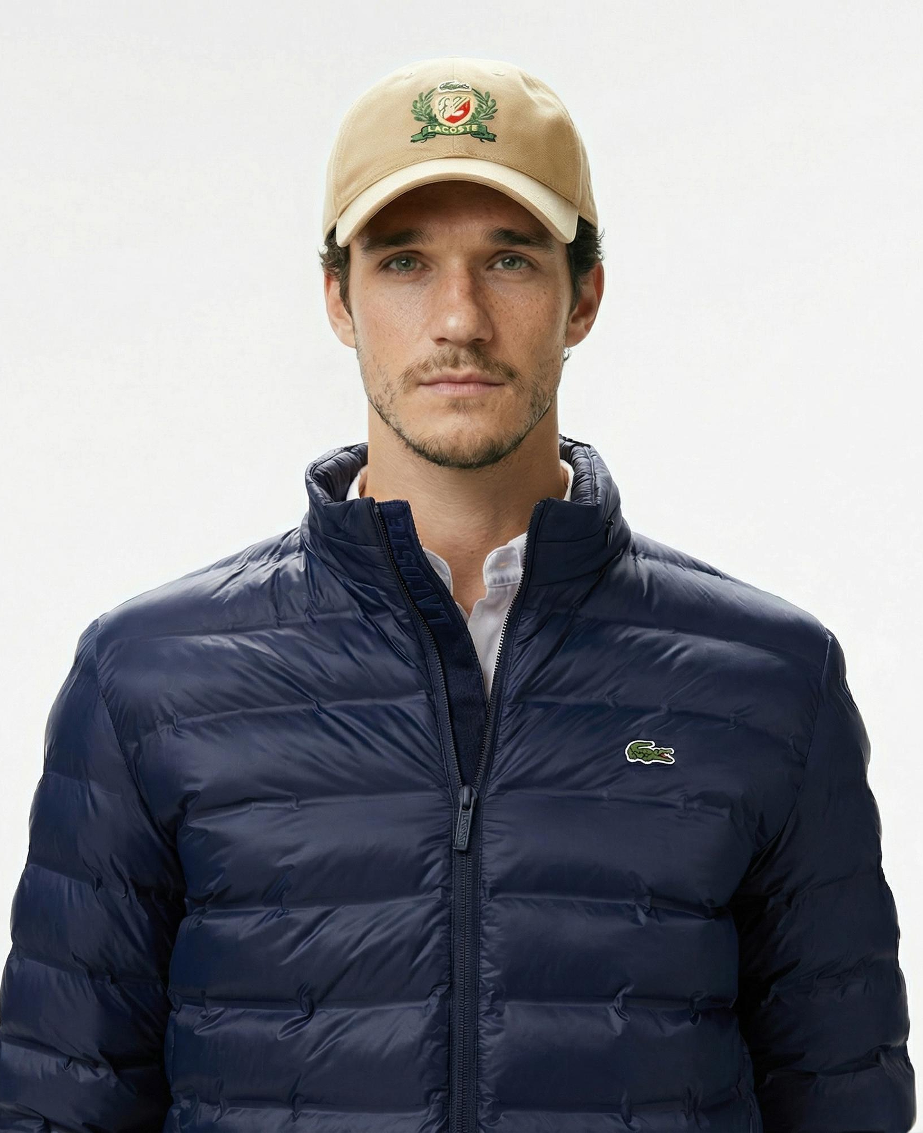 Lacoste Erkek Kapüşonlu Lacivert Mont