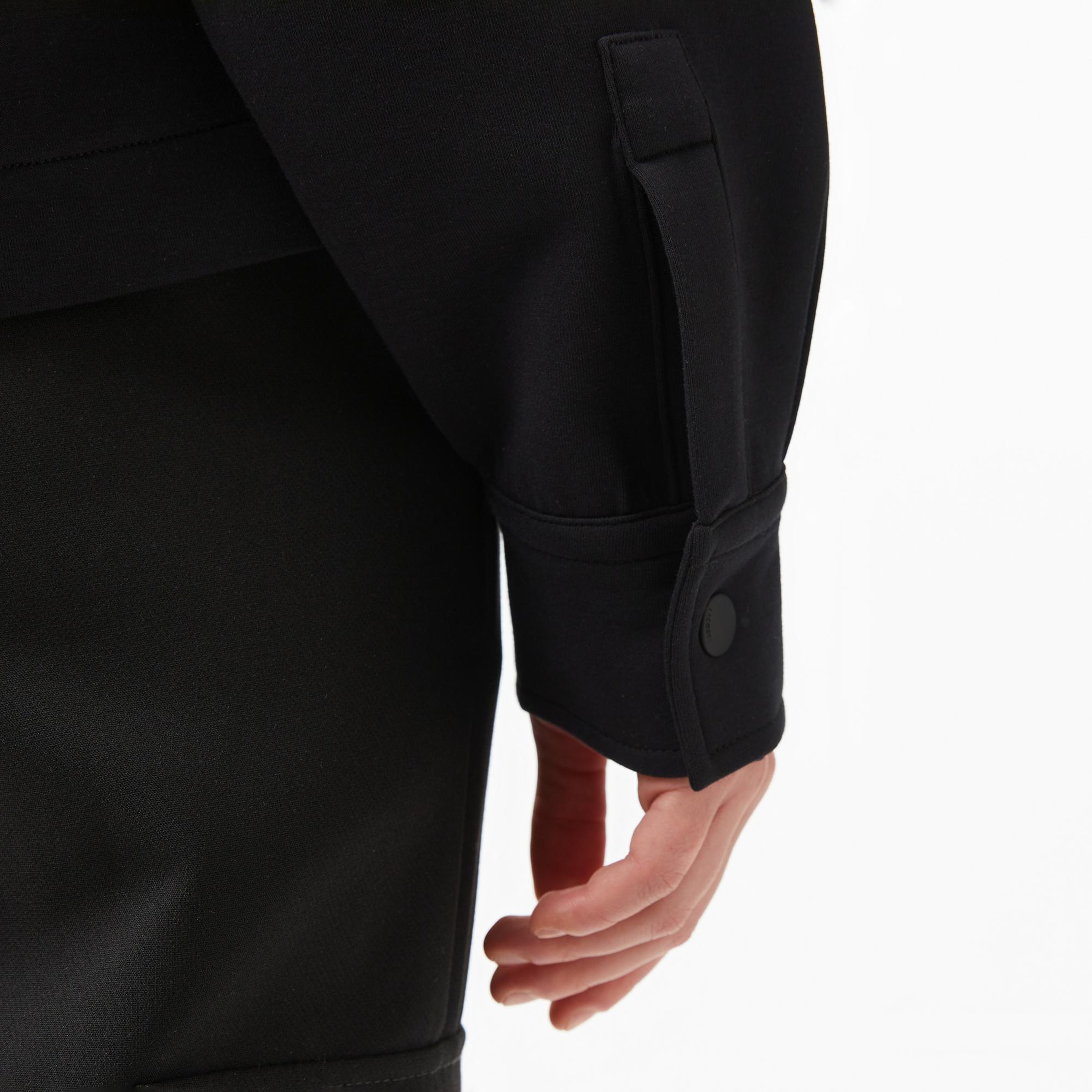 Lacoste Kadın Relaxed Fit Kapüşonlu Beyaz Ceket