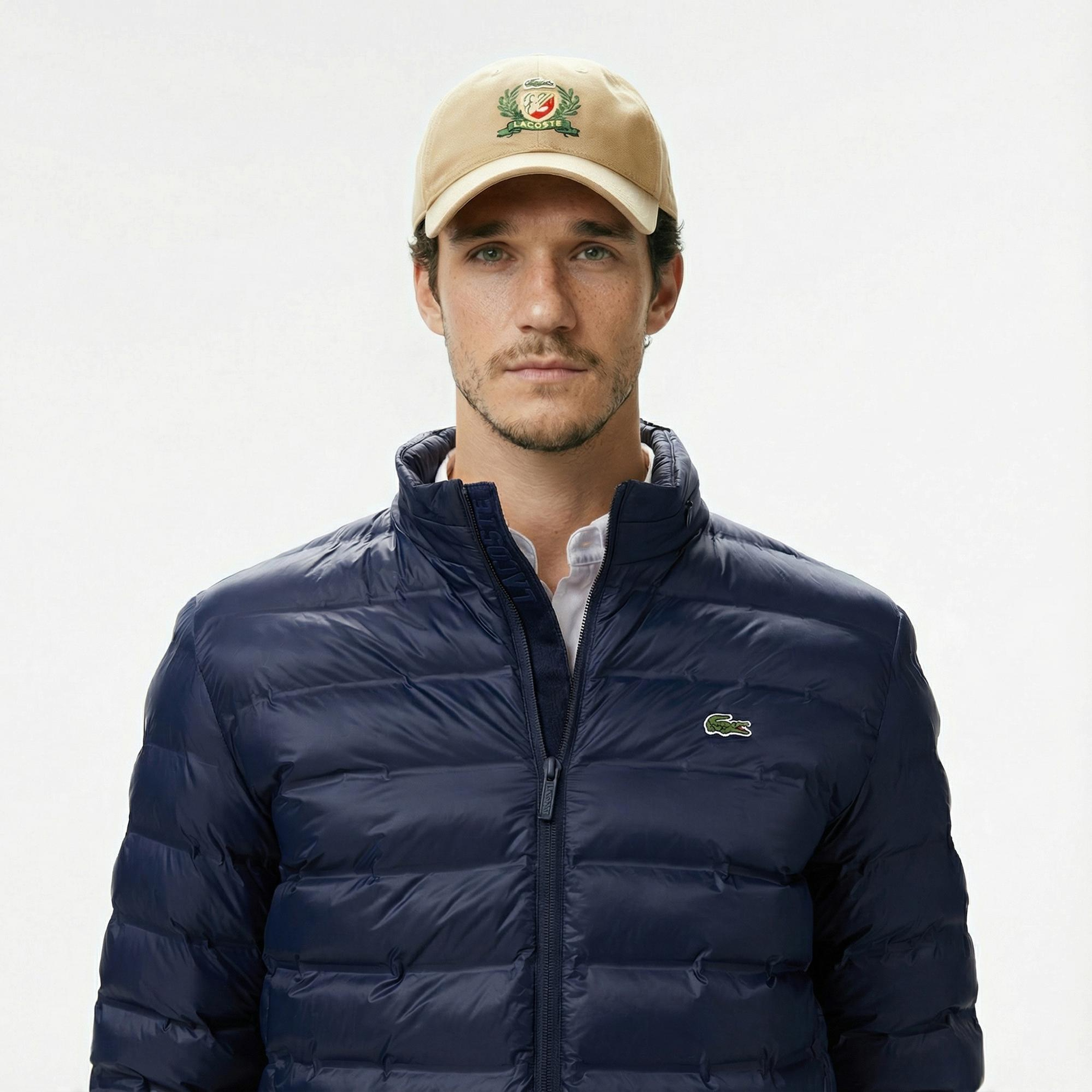 Lacoste Erkek Kapüşonlu Lacivert Mont