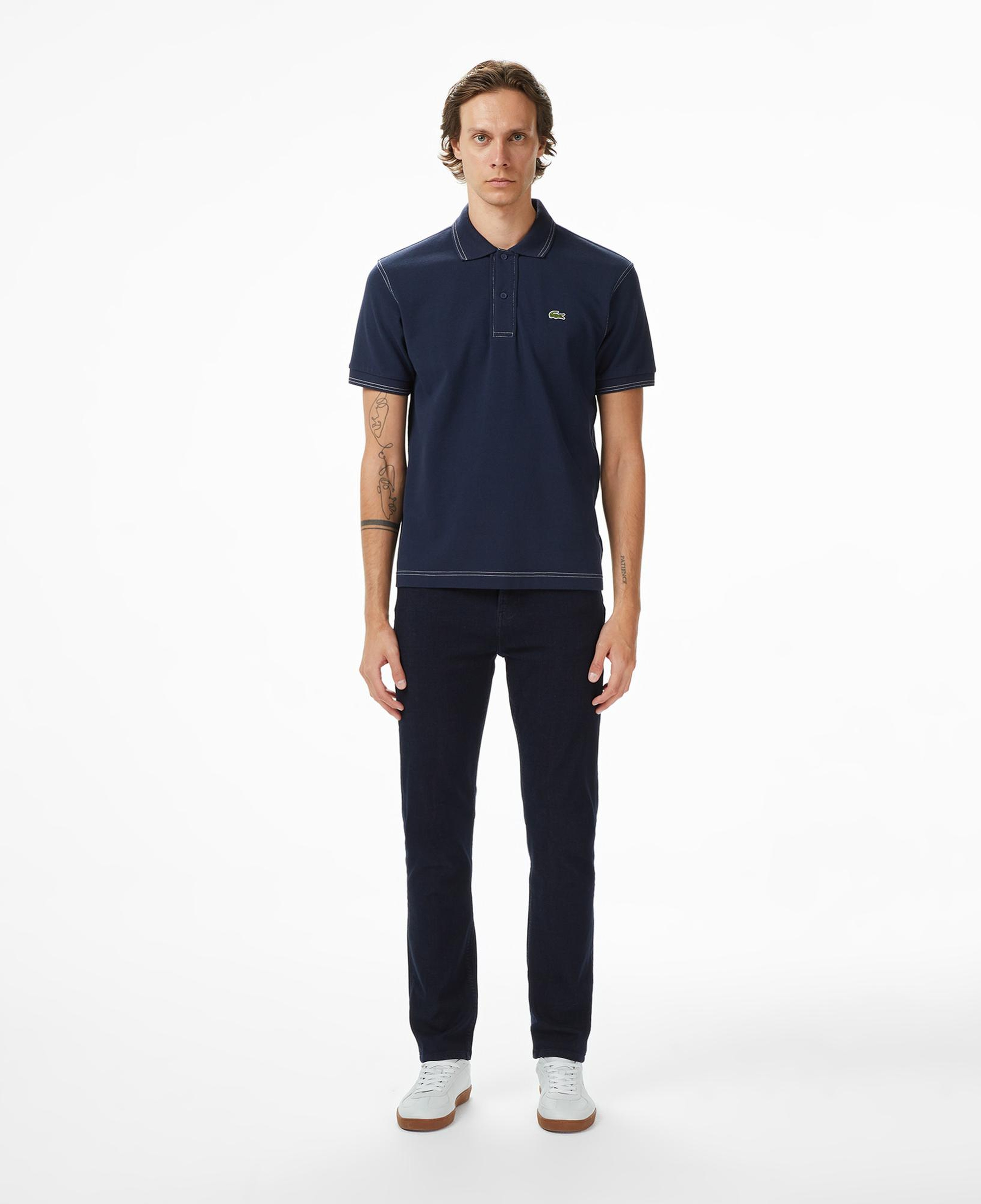 Lacoste Erkek Slim Fit Koyu Mavi Jean Pantolon