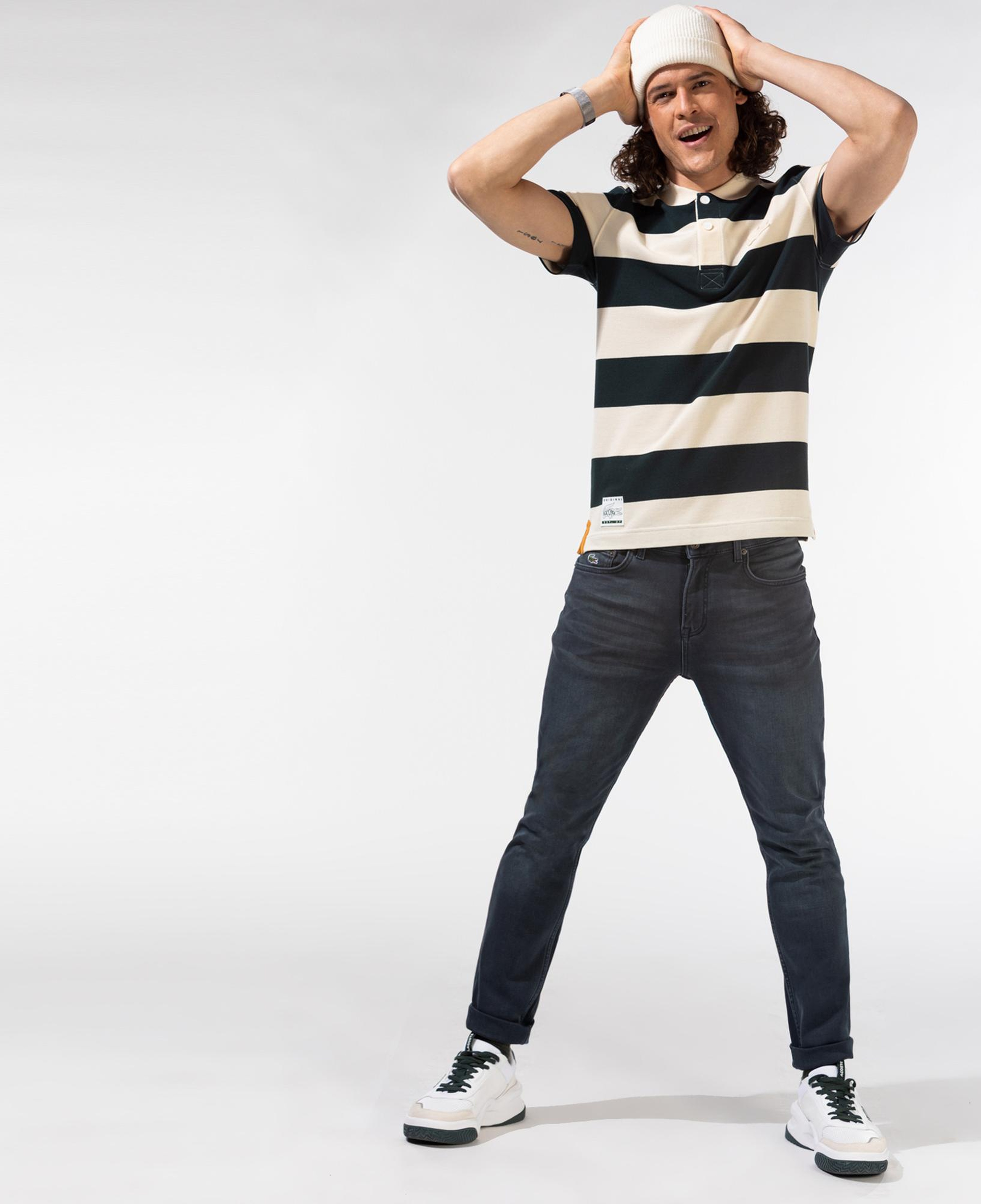 Erkek Slim Fit Mavi Jean Pantolon