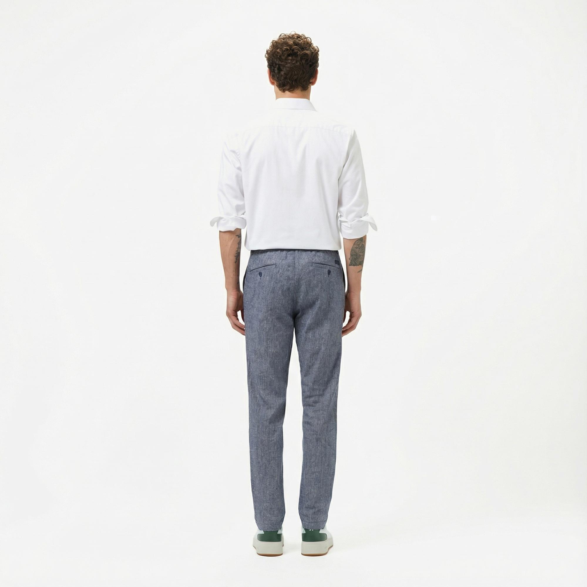 Lacoste Erkek Slim Fit Lacivert Pantolon