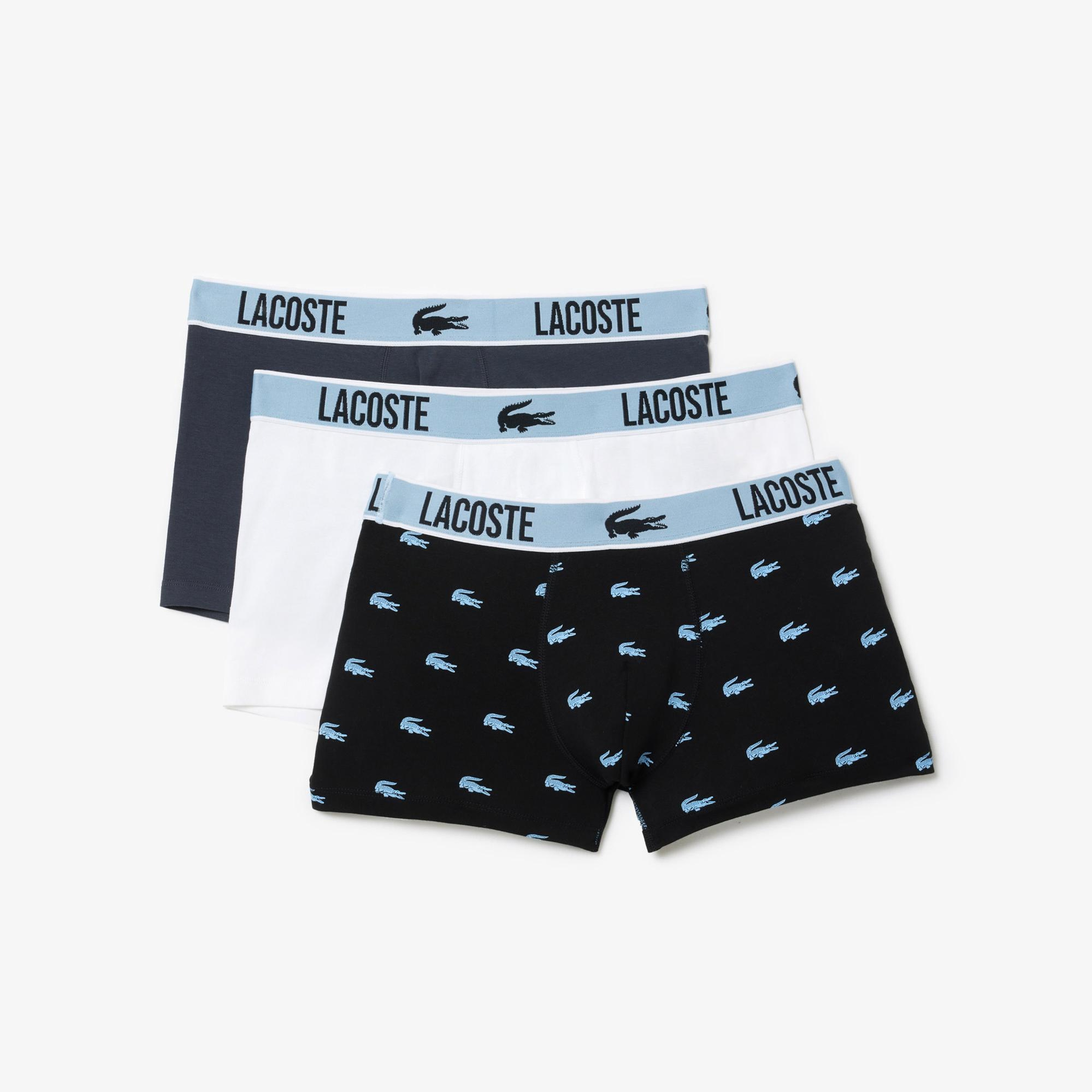 Lacoste Erkek 3'lü Renkli Boxer