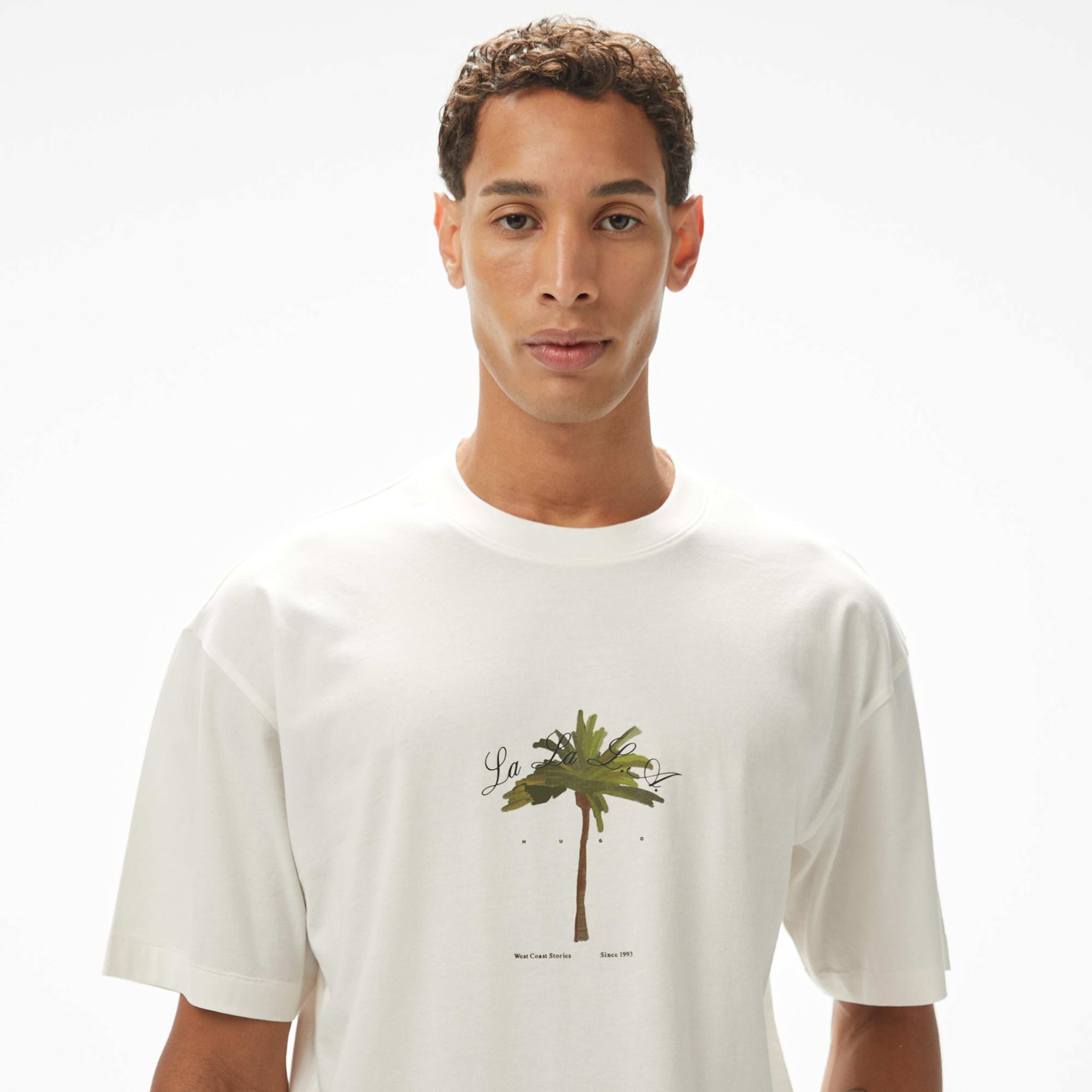 Hugo Duwom Erkek Beyaz T-Shirt