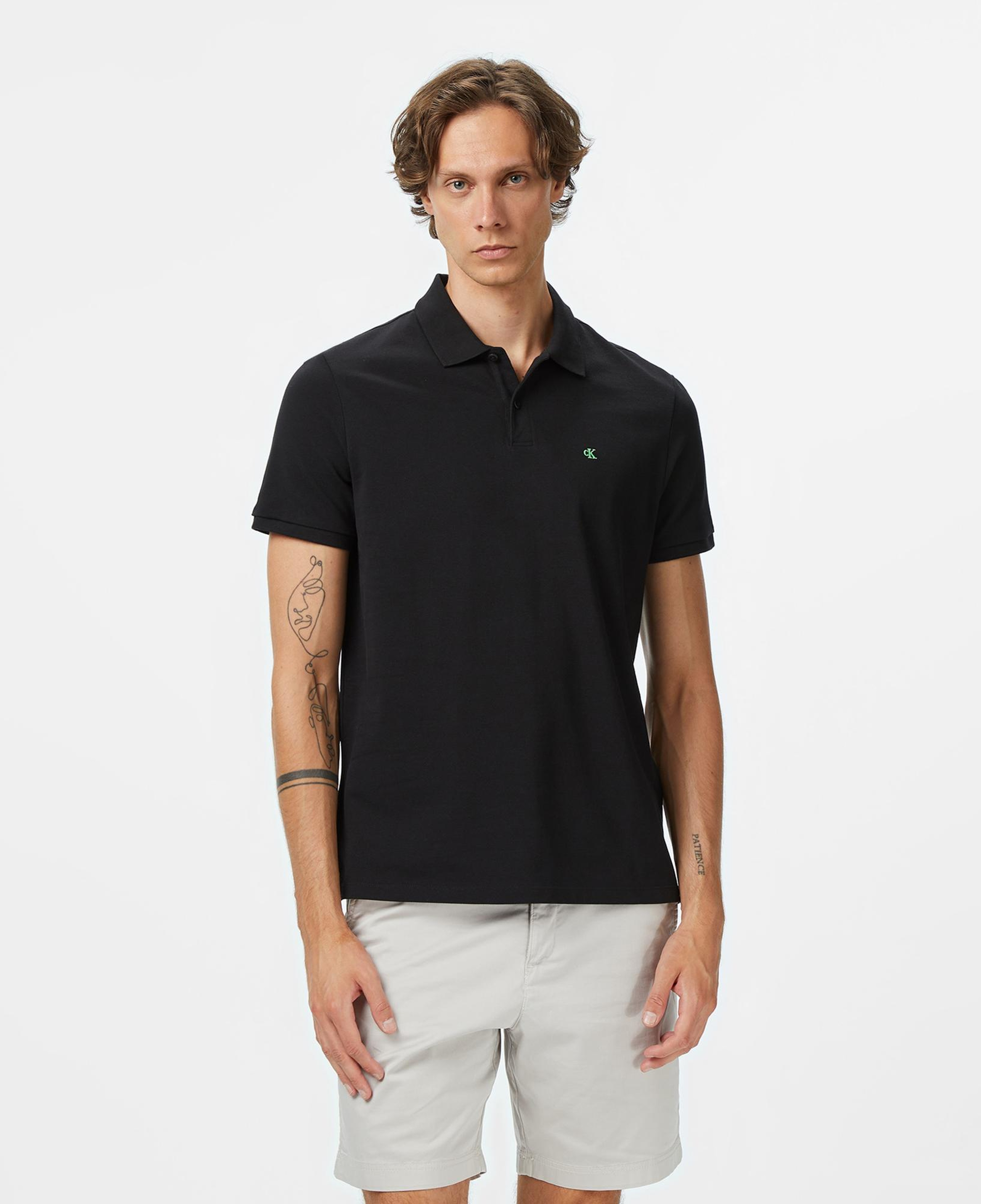 Calvin Klein Casual Pique Classic Erkek Siyah Polo